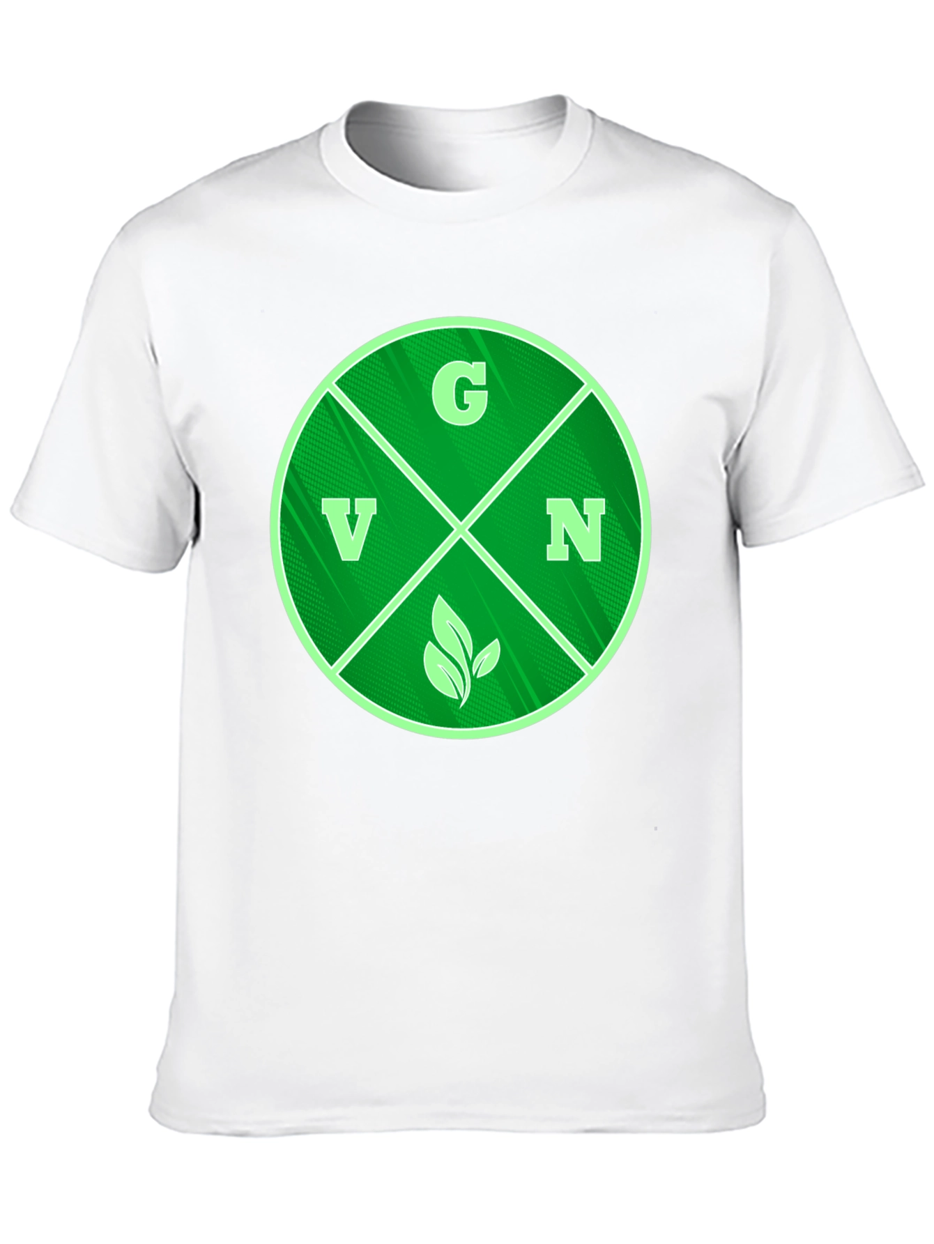 Vegan T-Shirt - Green Circle Graphic Tee