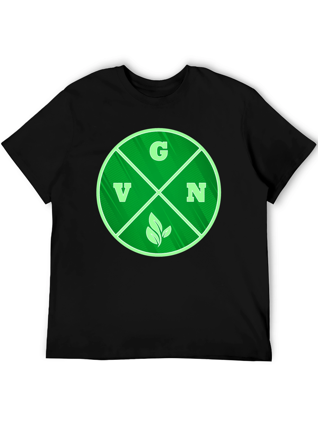 Vegan T-Shirt - Green Circle Graphic Tee