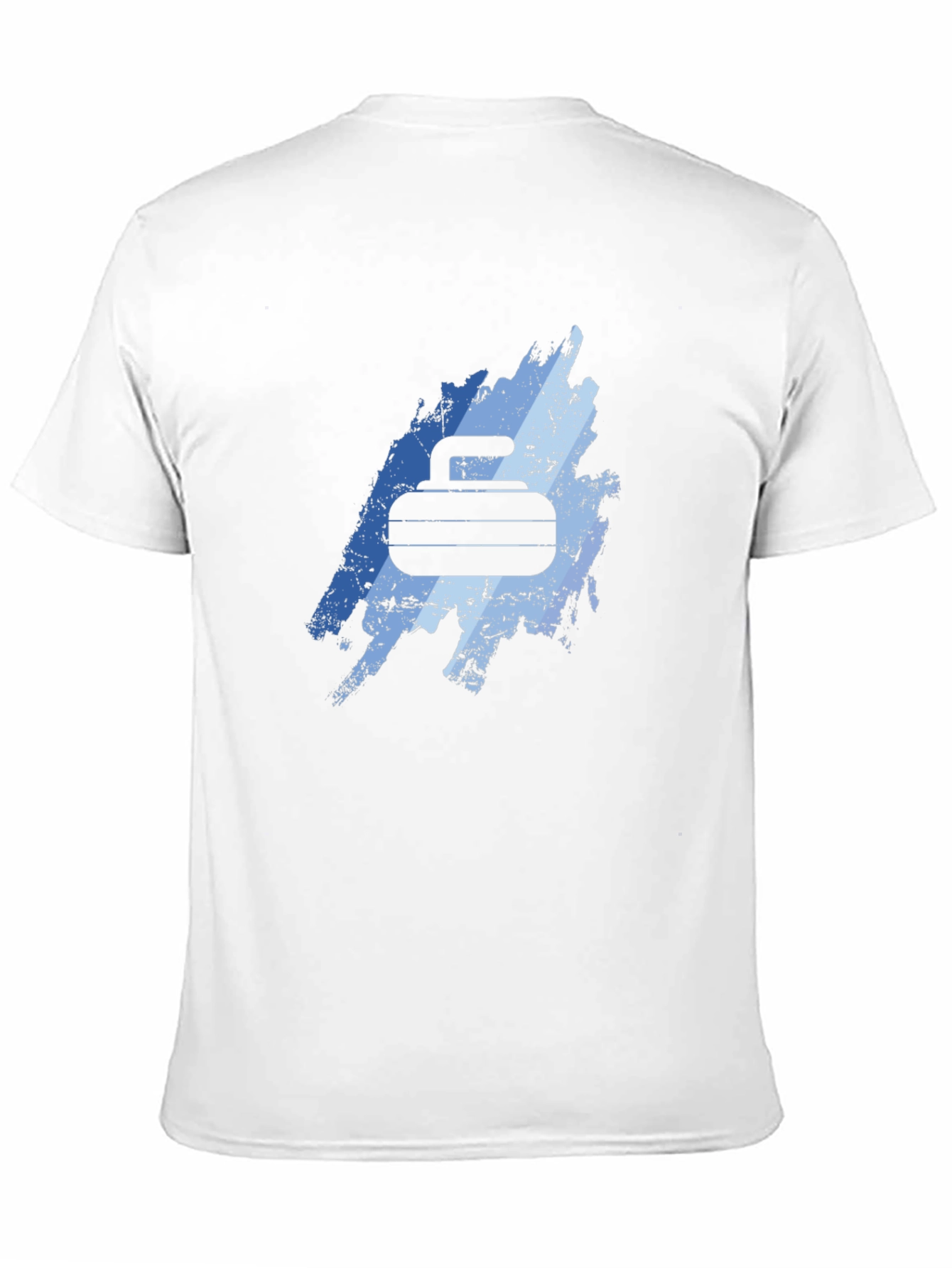 Curling Rock Graphic T-Shirt - Unique Design Tee