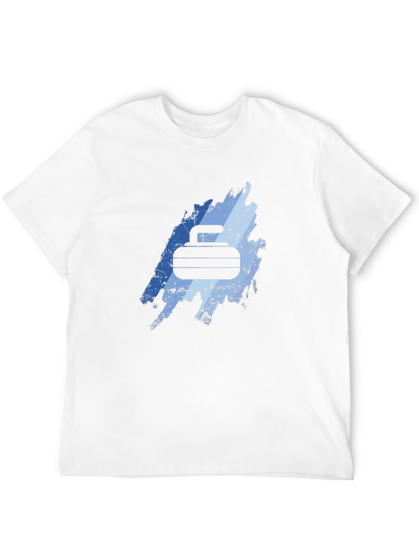 Curling Rock Graphic T-Shirt - Unique Design Tee