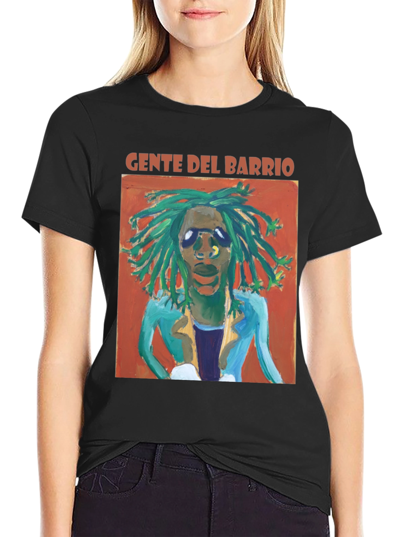 Gente Del Barrio Graphic Tee - Cool Black T-Shirt