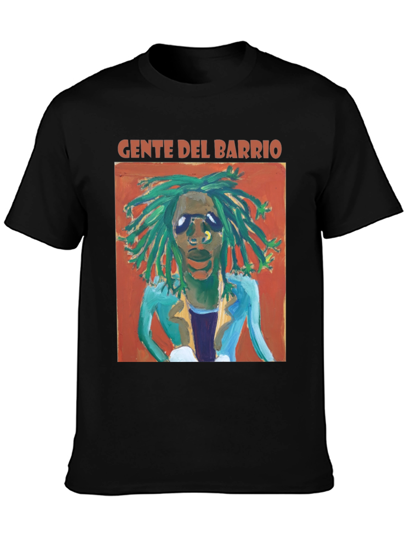 Gente Del Barrio Graphic Tee - Cool Black T-Shirt