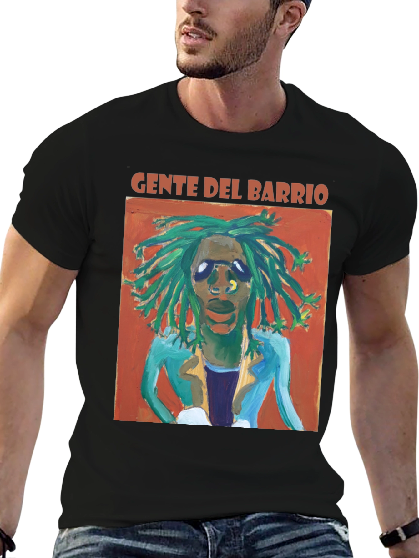 Gente Del Barrio Graphic Tee - Cool Black T-Shirt