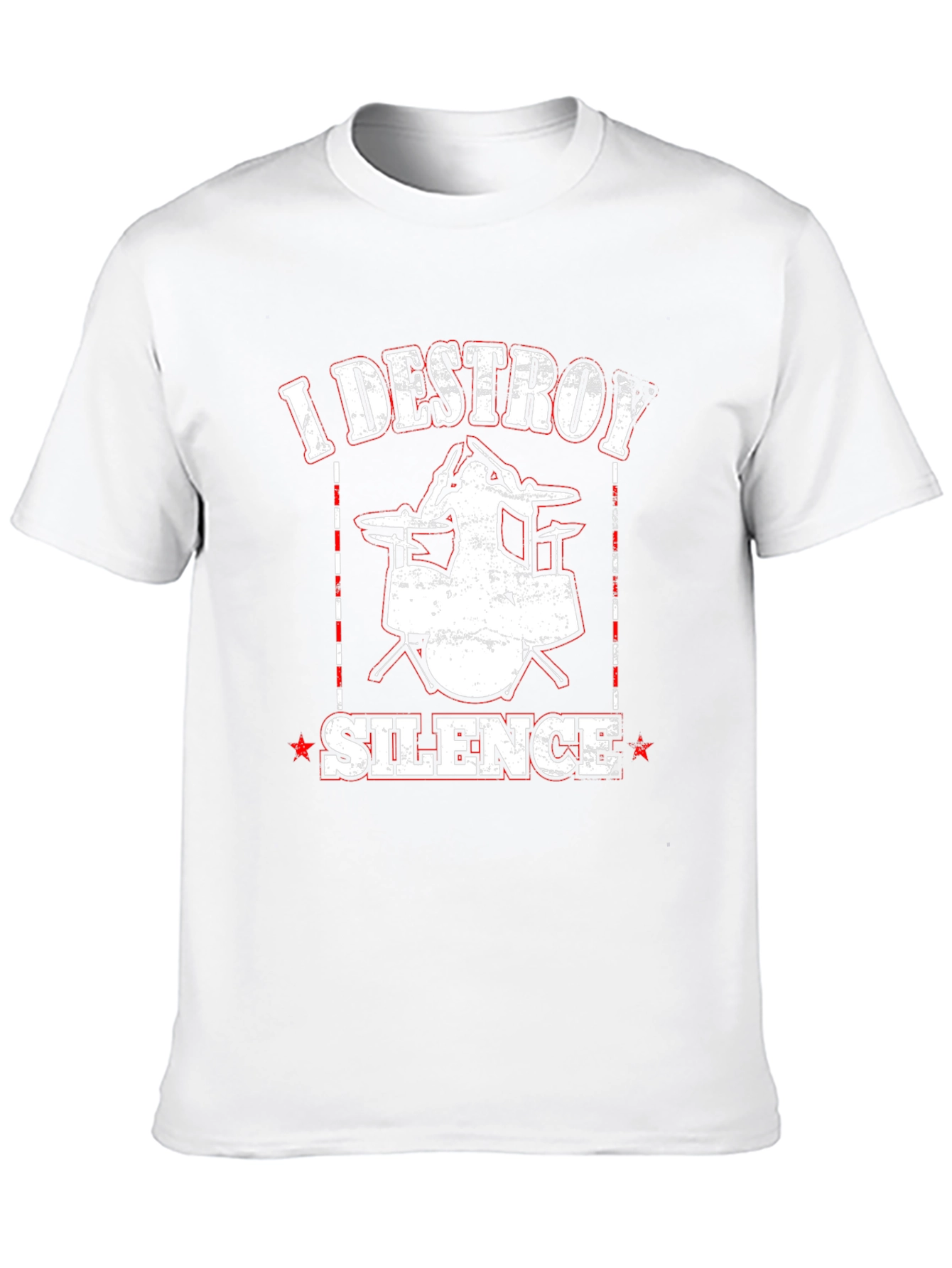 I Destroy Silence Drummer Black T-Shirt