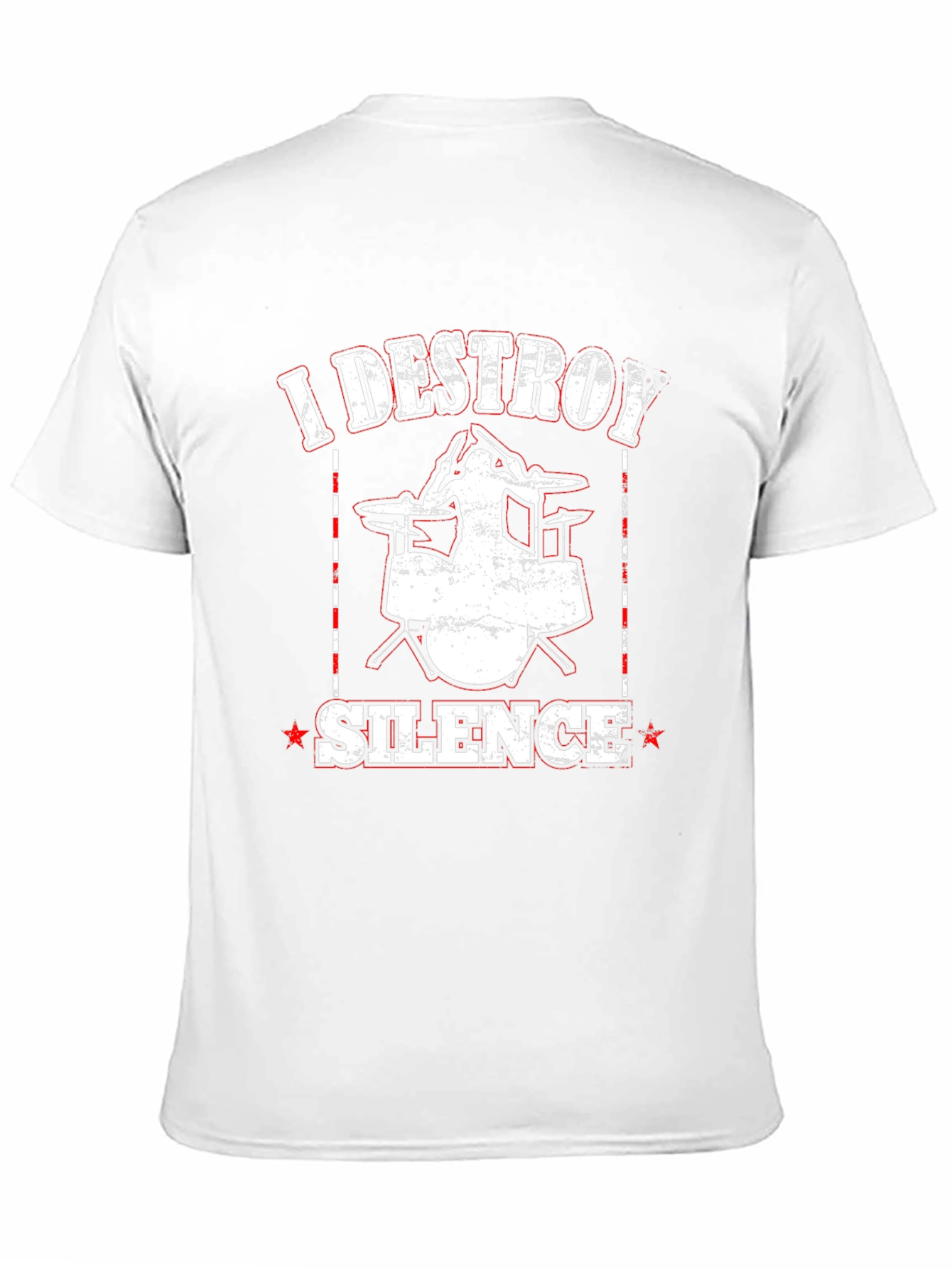 I Destroy Silence Drummer Black T-Shirt