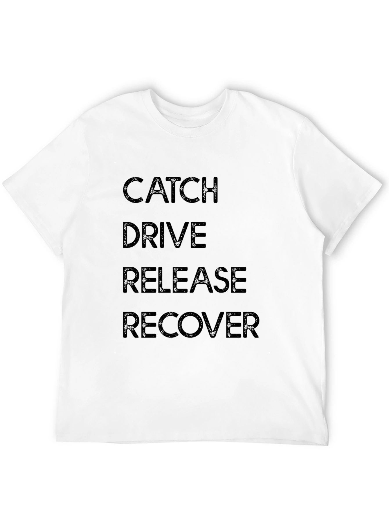 Catch Drive Release Recover Black Graphic Tee