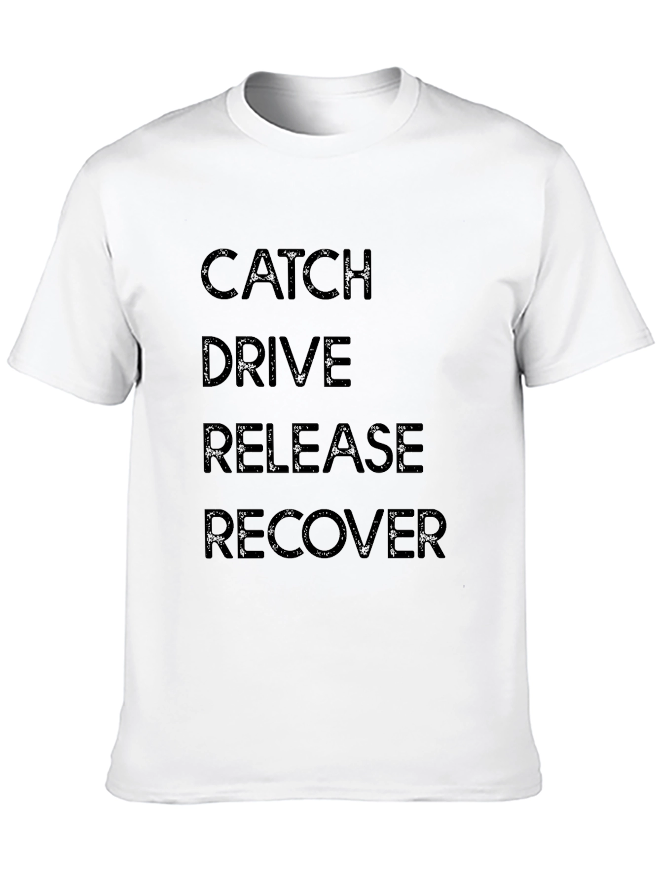 Catch Drive Release Recover Black Graphic Tee