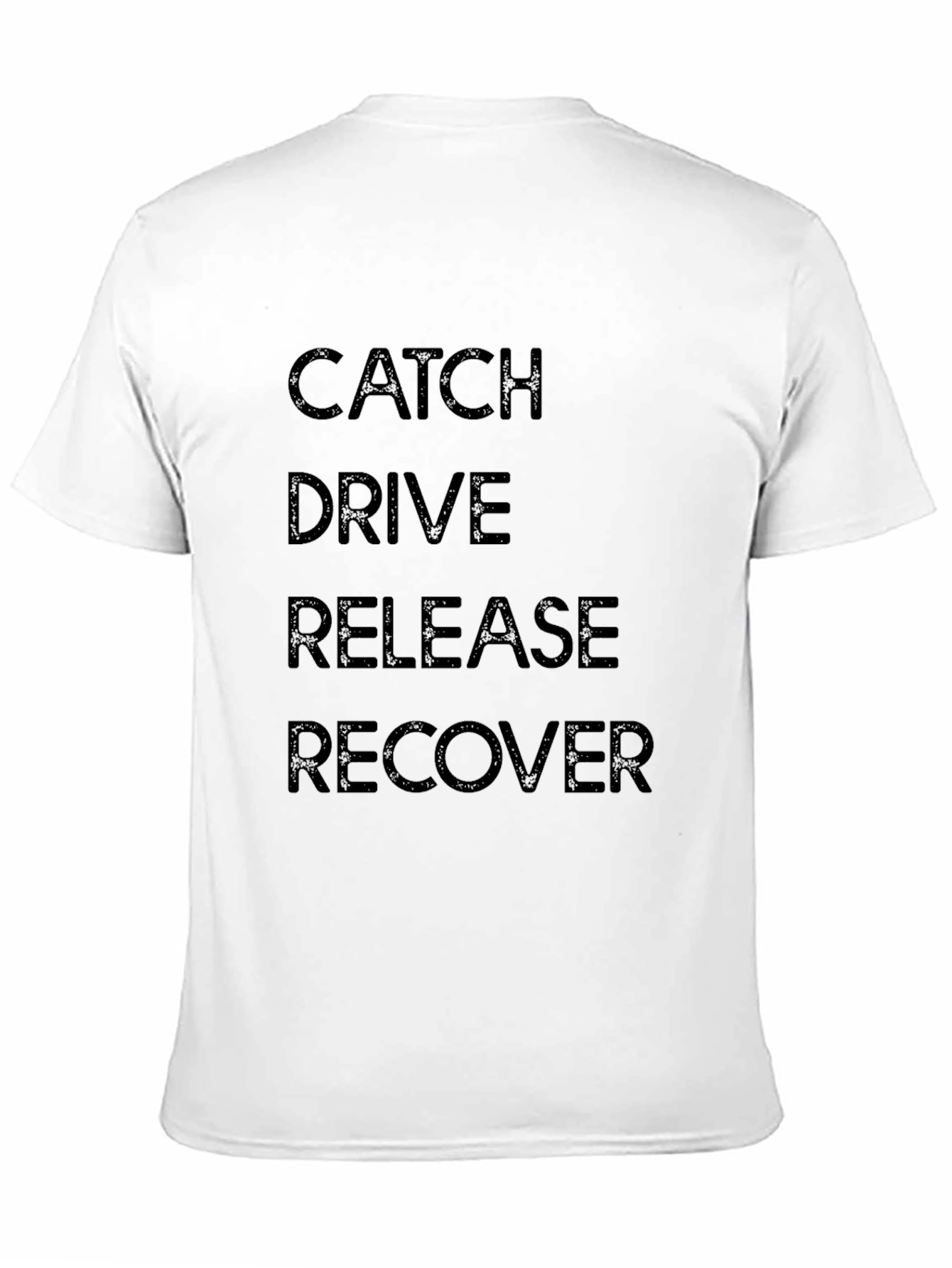 Catch Drive Release Recover Black Graphic Tee
