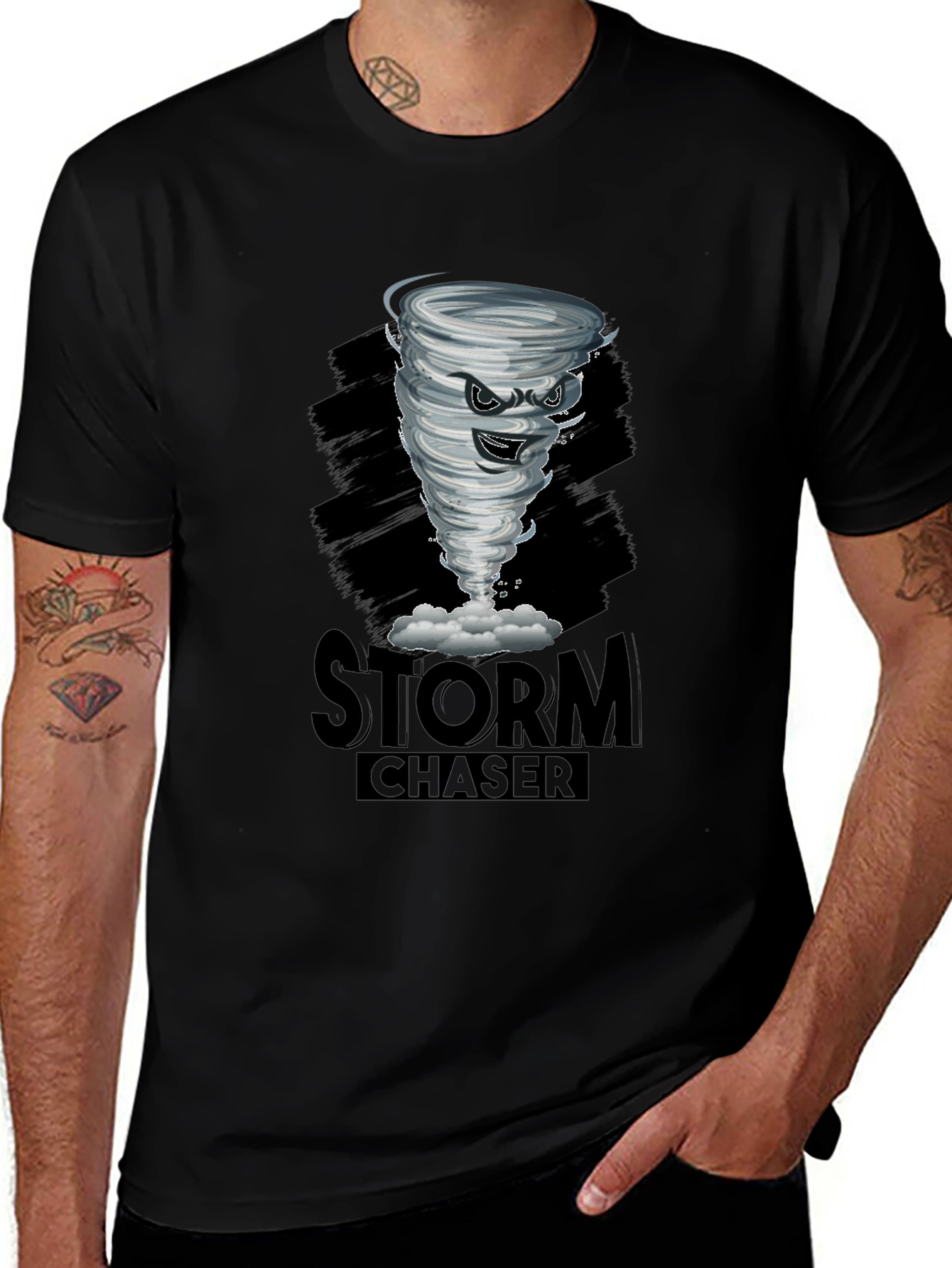 Storm Chaser Tornado Graphic T-Shirt - Mens