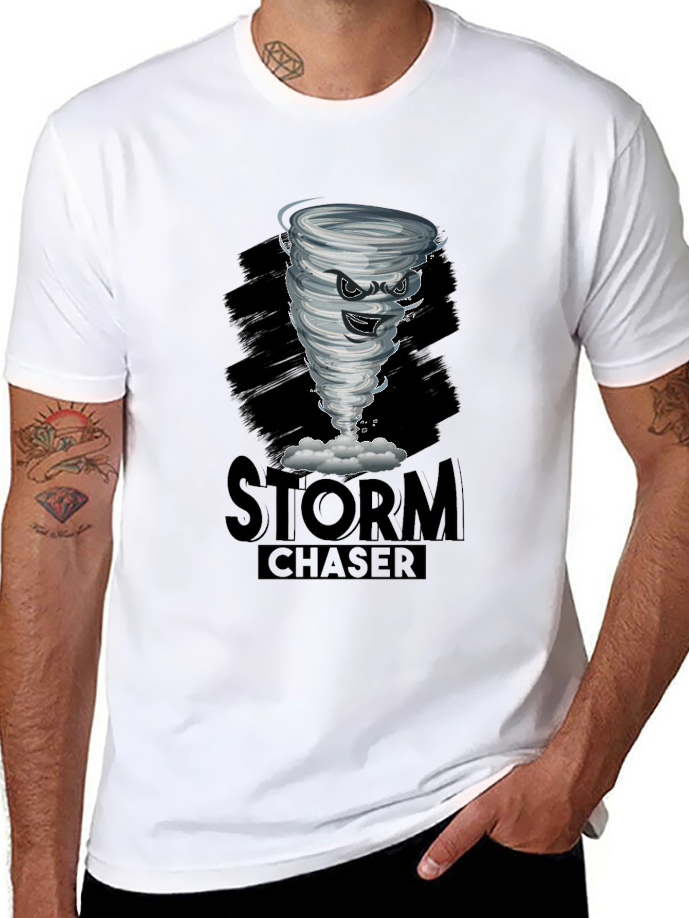 Storm Chaser Tornado Graphic T-Shirt - Mens