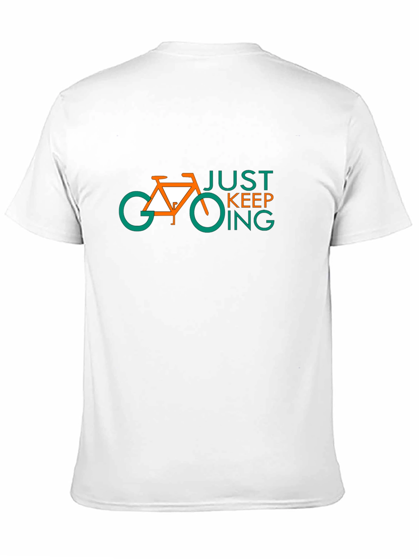 Just Keep Going Bike Graphic Tee - Black