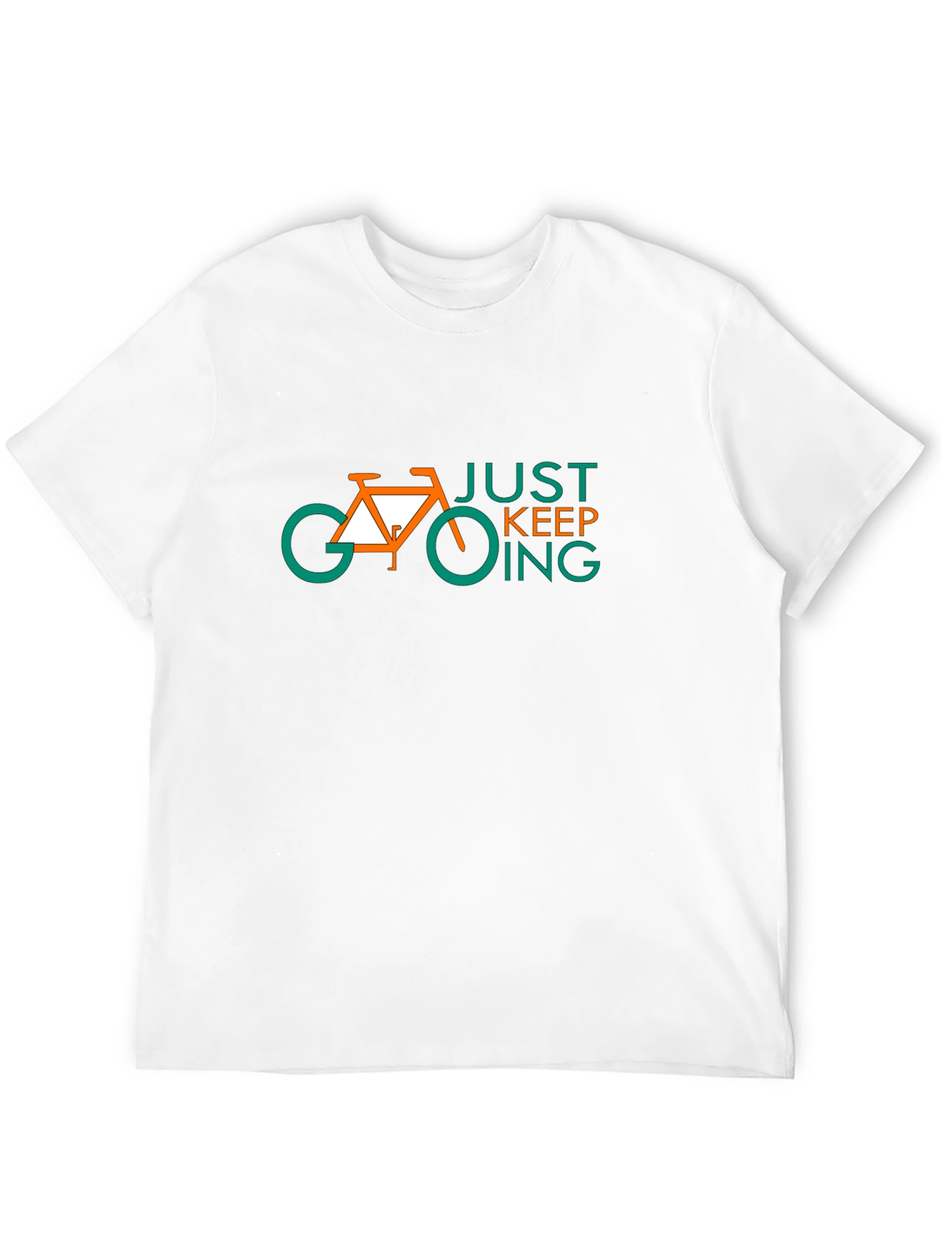 Just Keep Going Bike Graphic Tee - Black