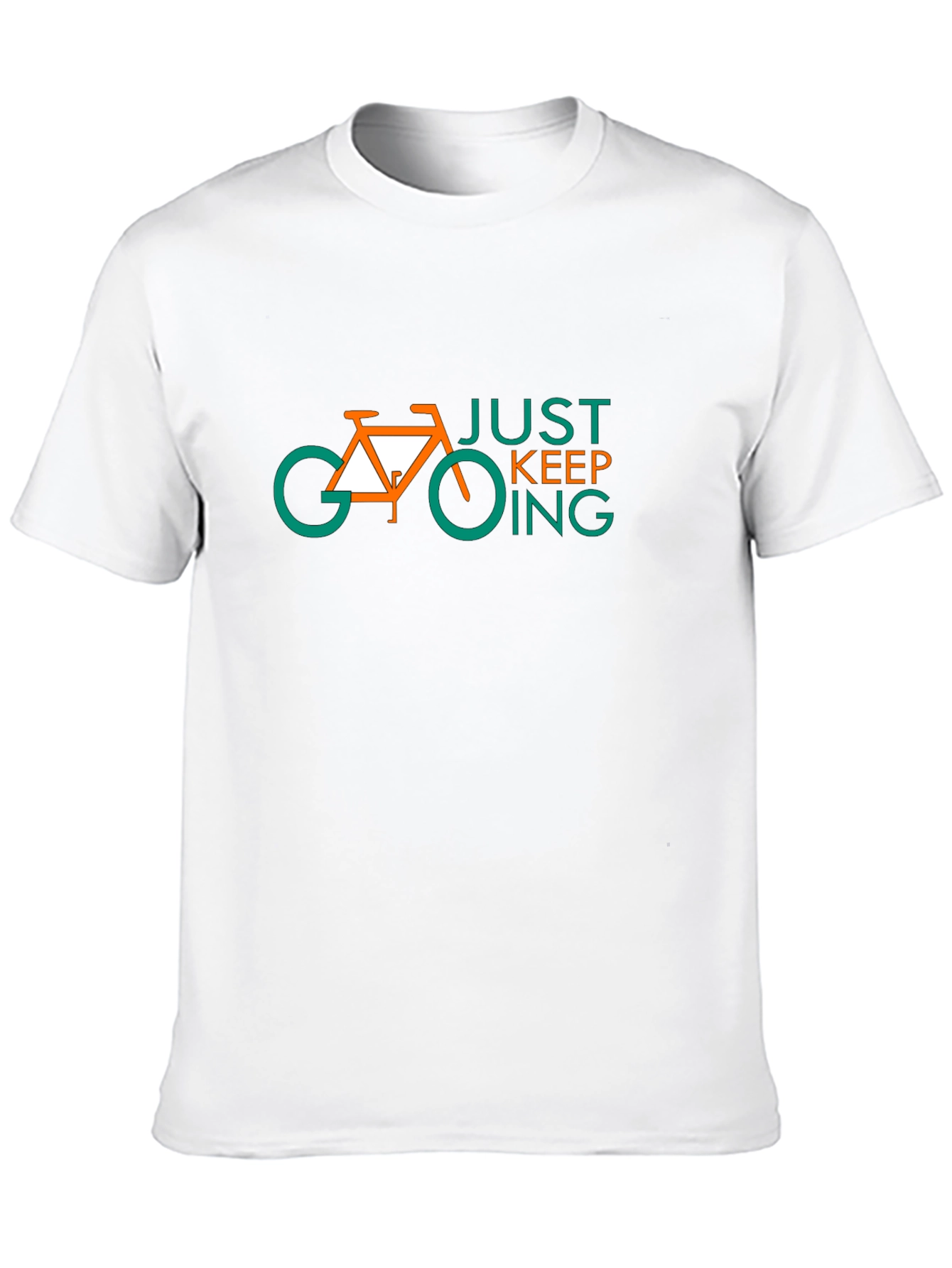 Just Keep Going Bike Graphic Tee - Black