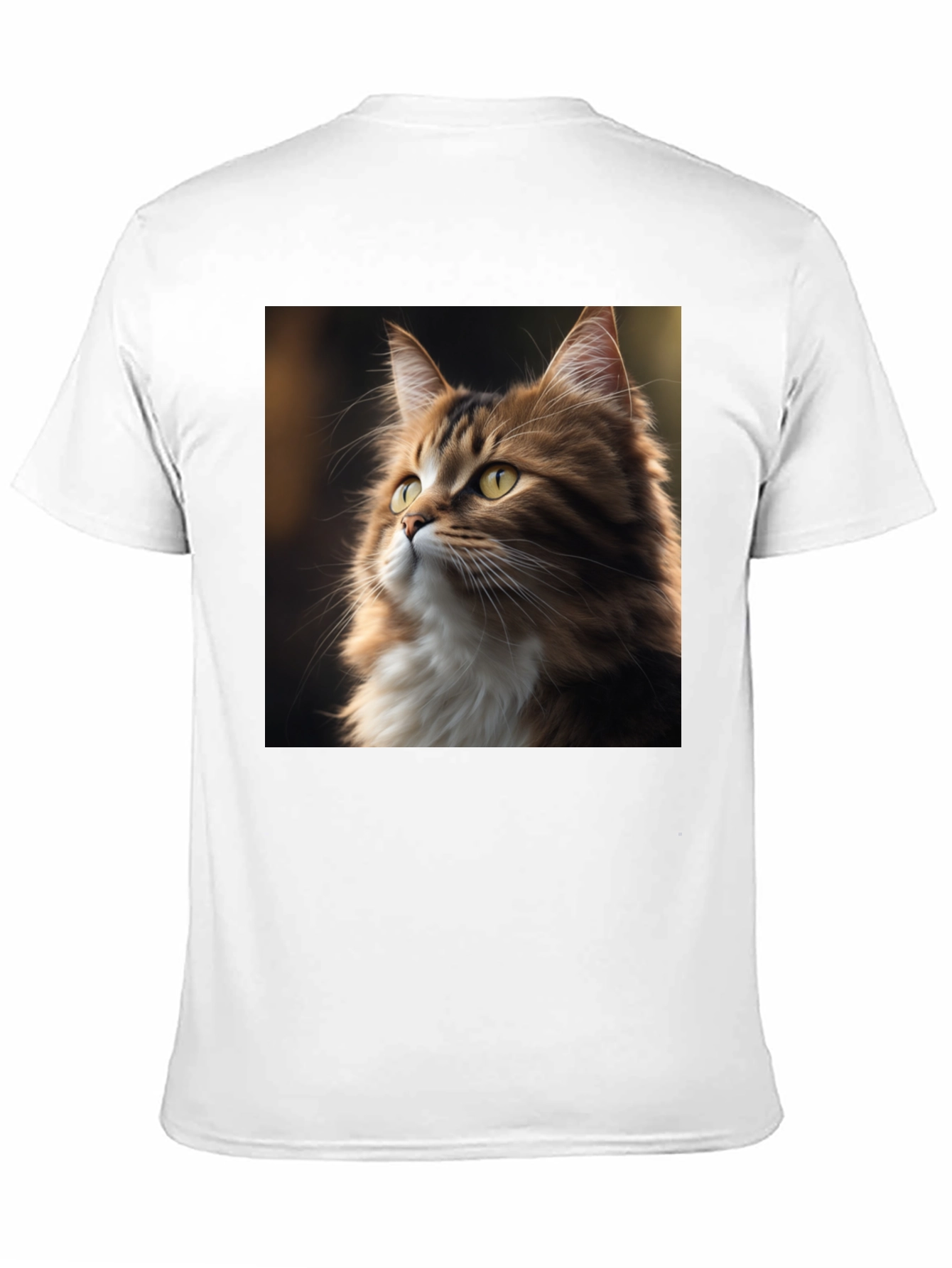 Cat Portrait Graphic Tee - Unisex Black T-Shirt