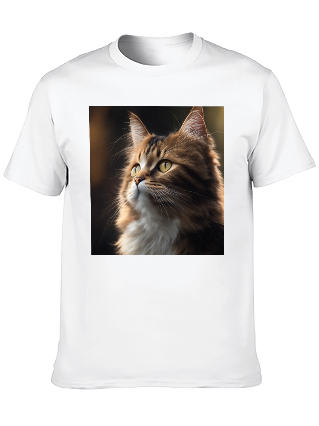 Cat Portrait Graphic Tee - Unisex Black T-Shirt
