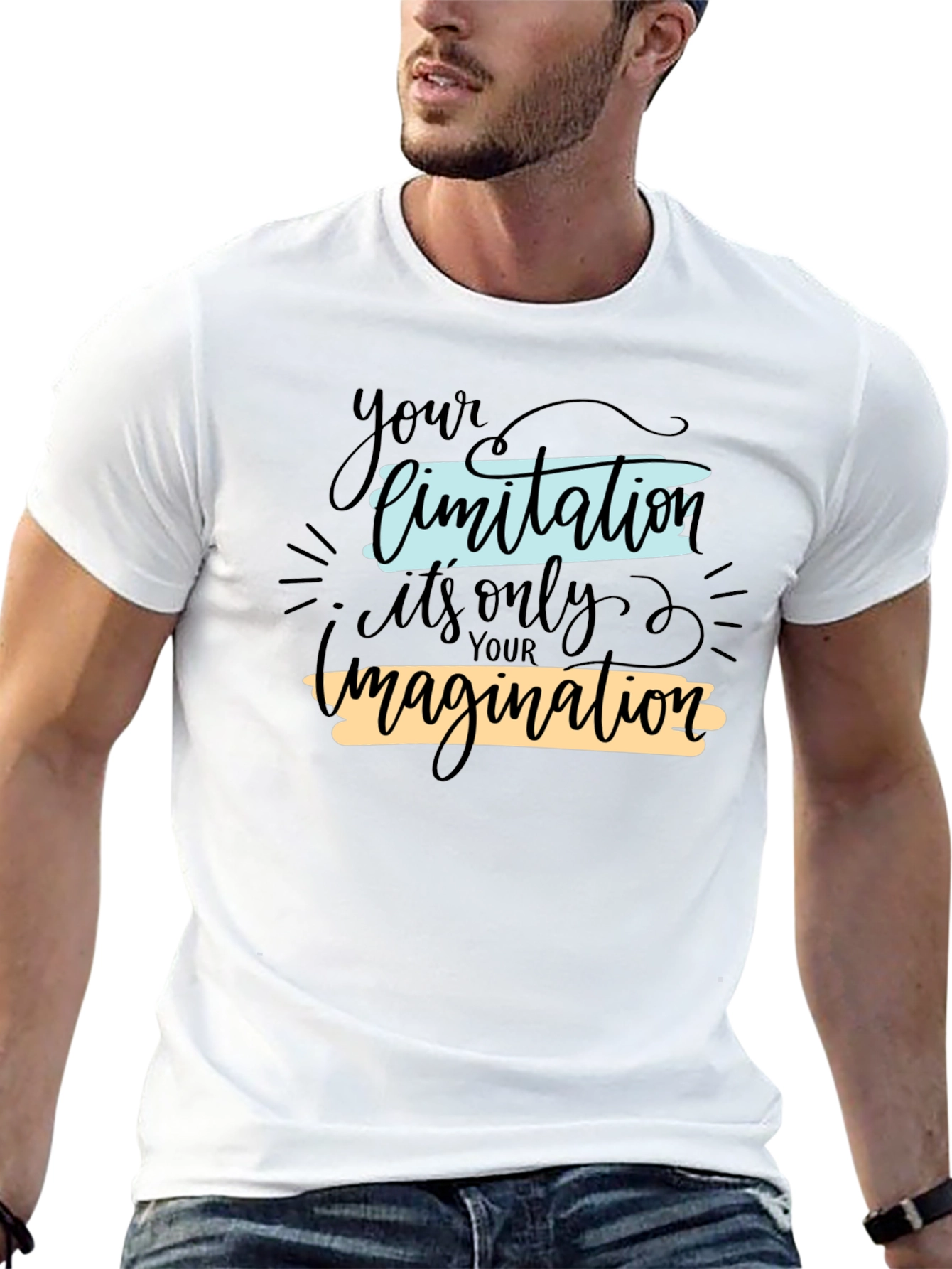 Inspirational Graphic Tee: Imagination Limit