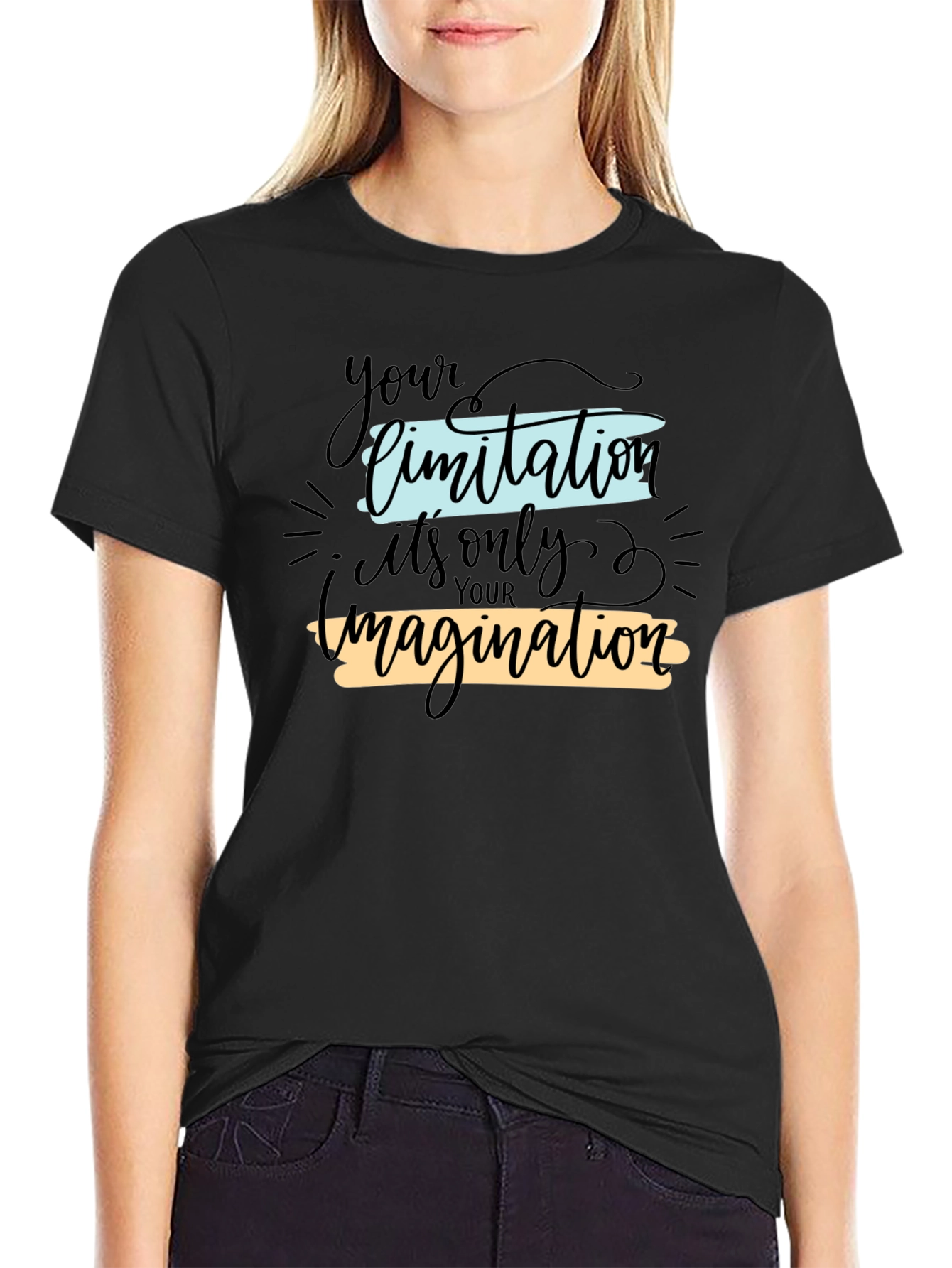 Inspirational Graphic Tee: Imagination Limit