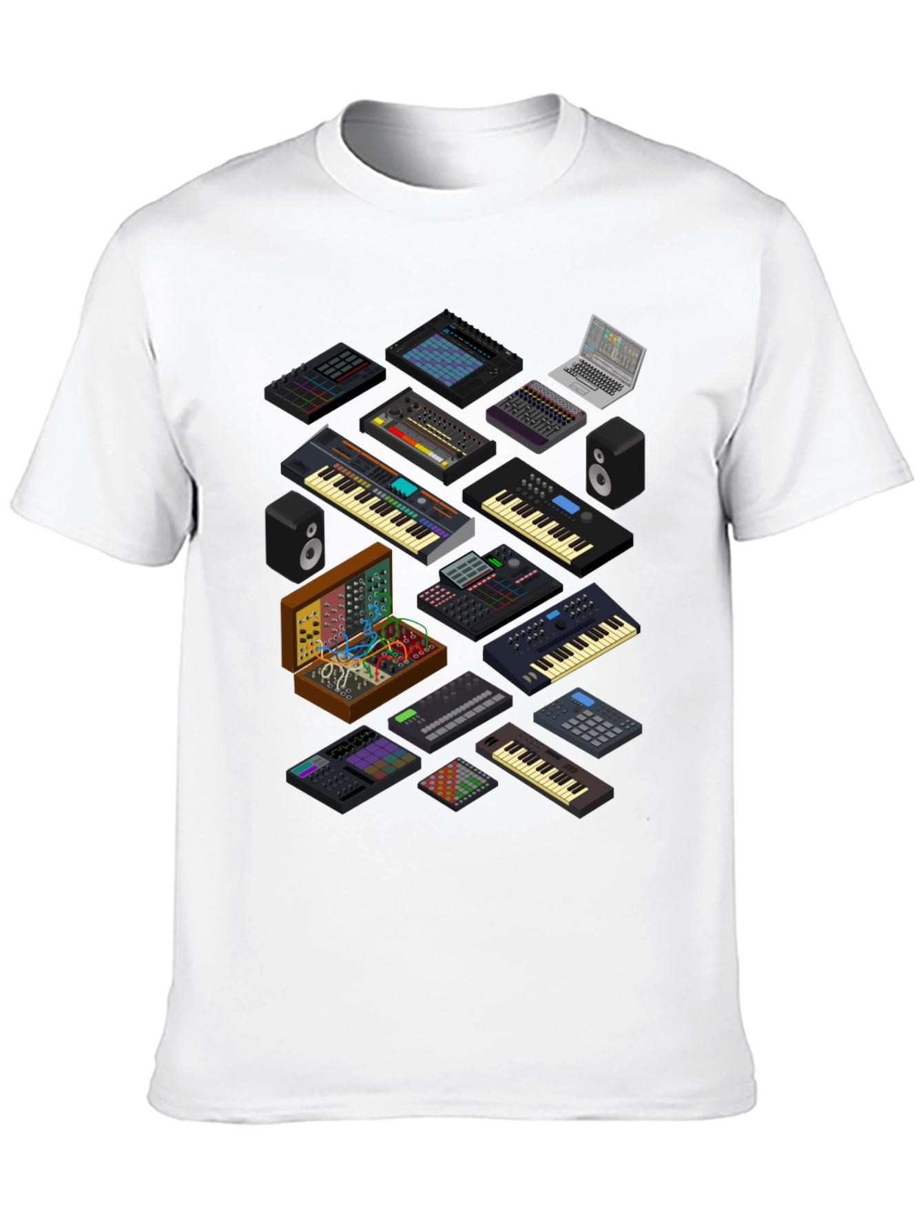 Synthesizer Graphic T-Shirt - Music Producer Tee