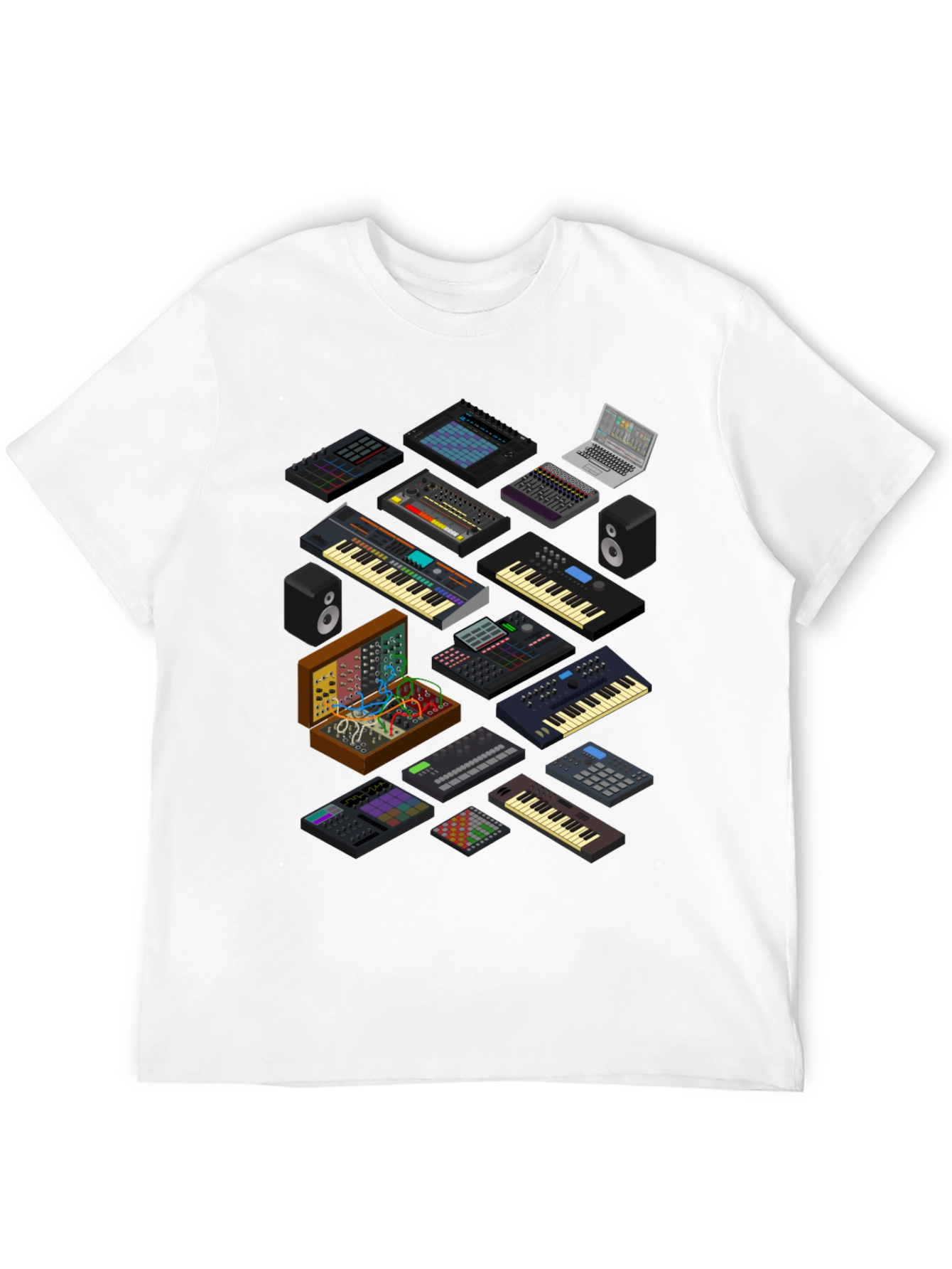 Synthesizer Graphic T-Shirt - Music Producer Tee