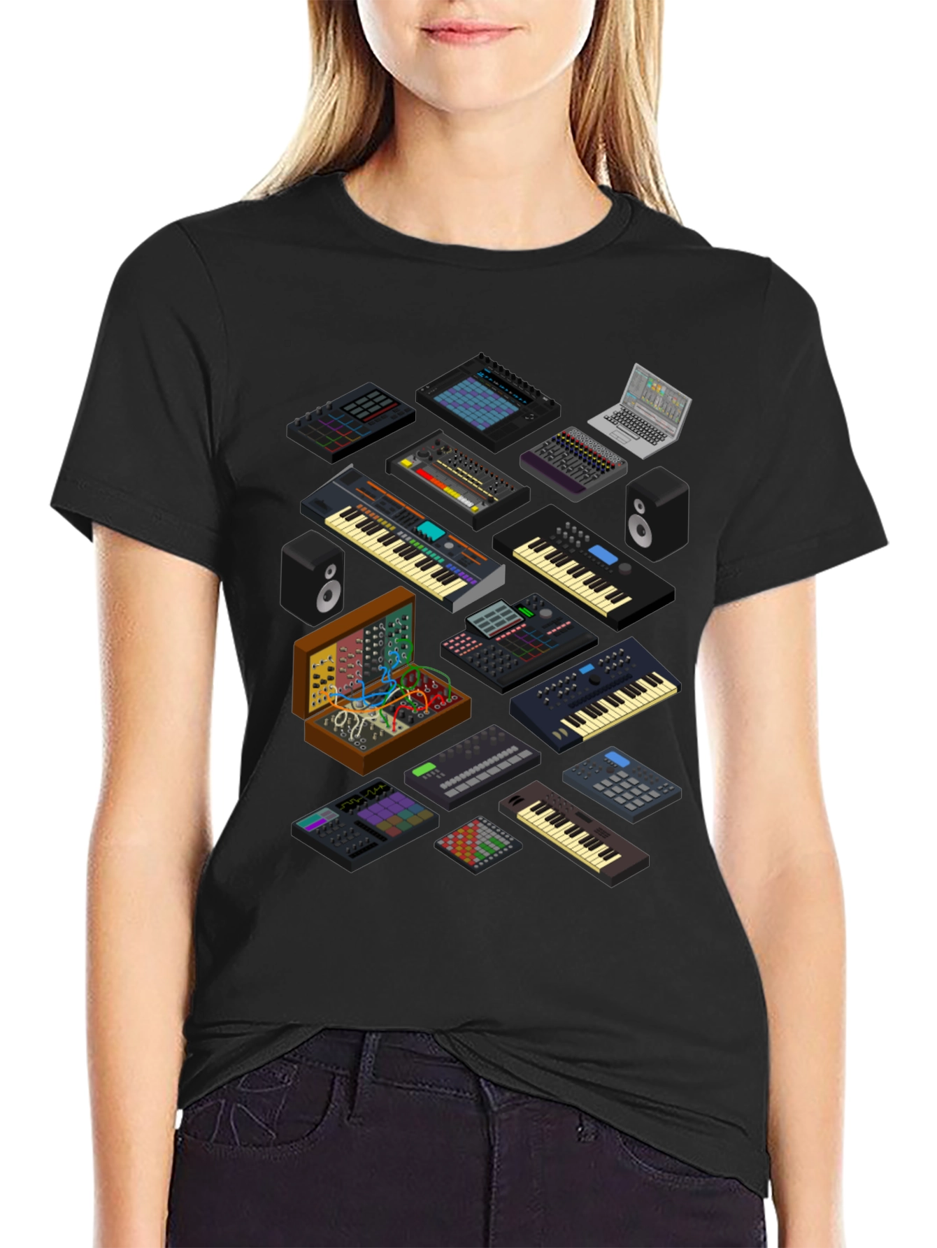 Synthesizer Graphic T-Shirt - Music Producer Tee