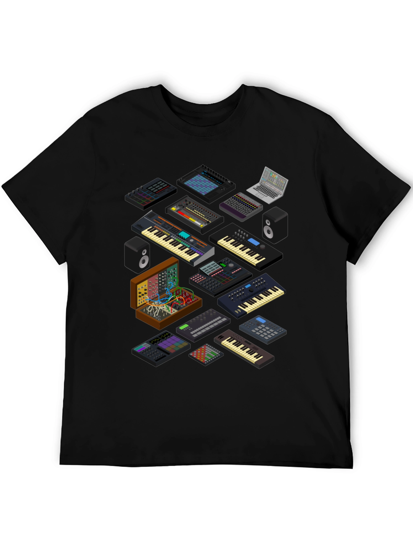 Synthesizer Graphic T-Shirt - Music Producer Tee