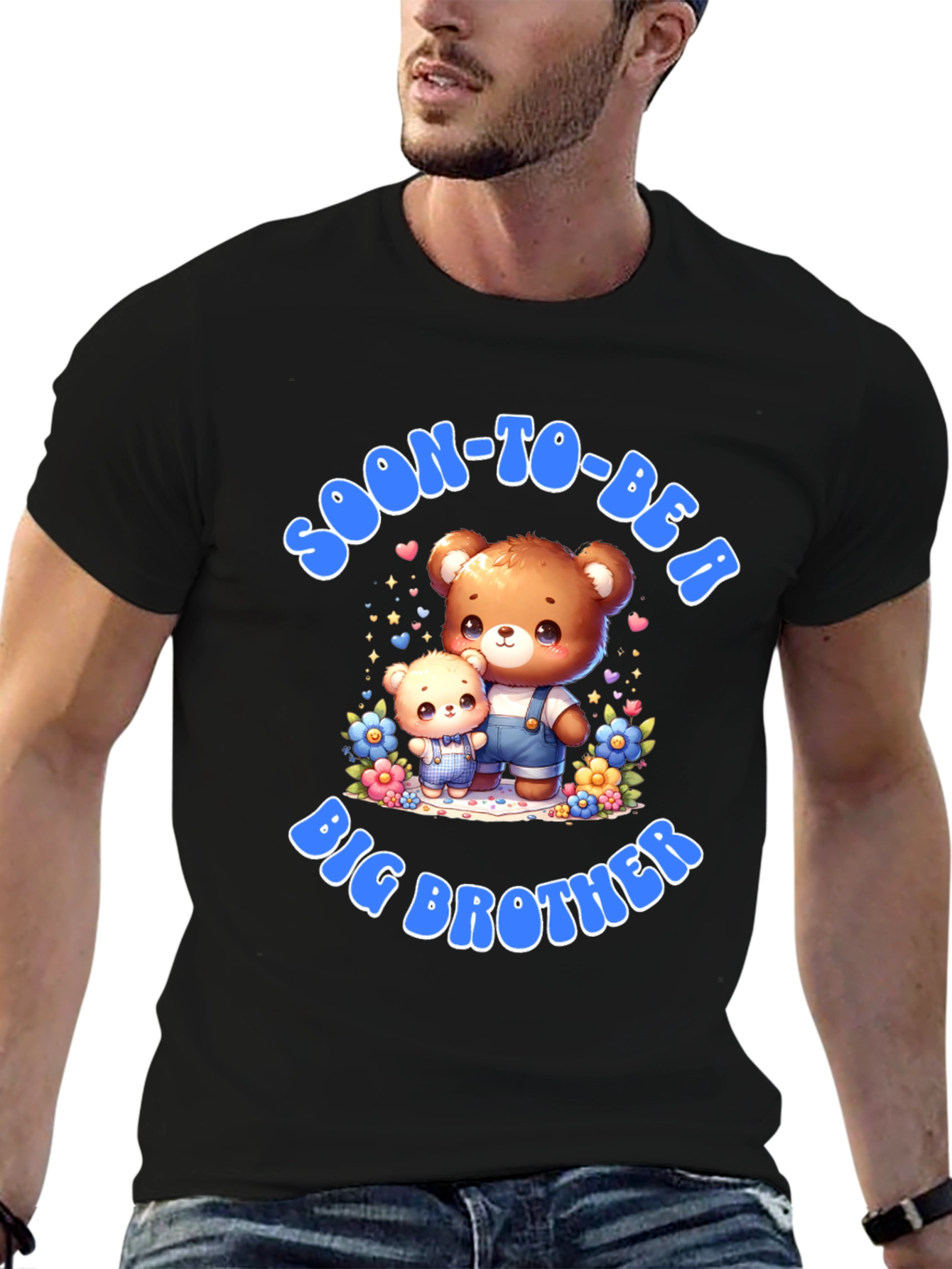 Soon-To-Be A Big Brother Cute Teddy Bear T-Shirt
