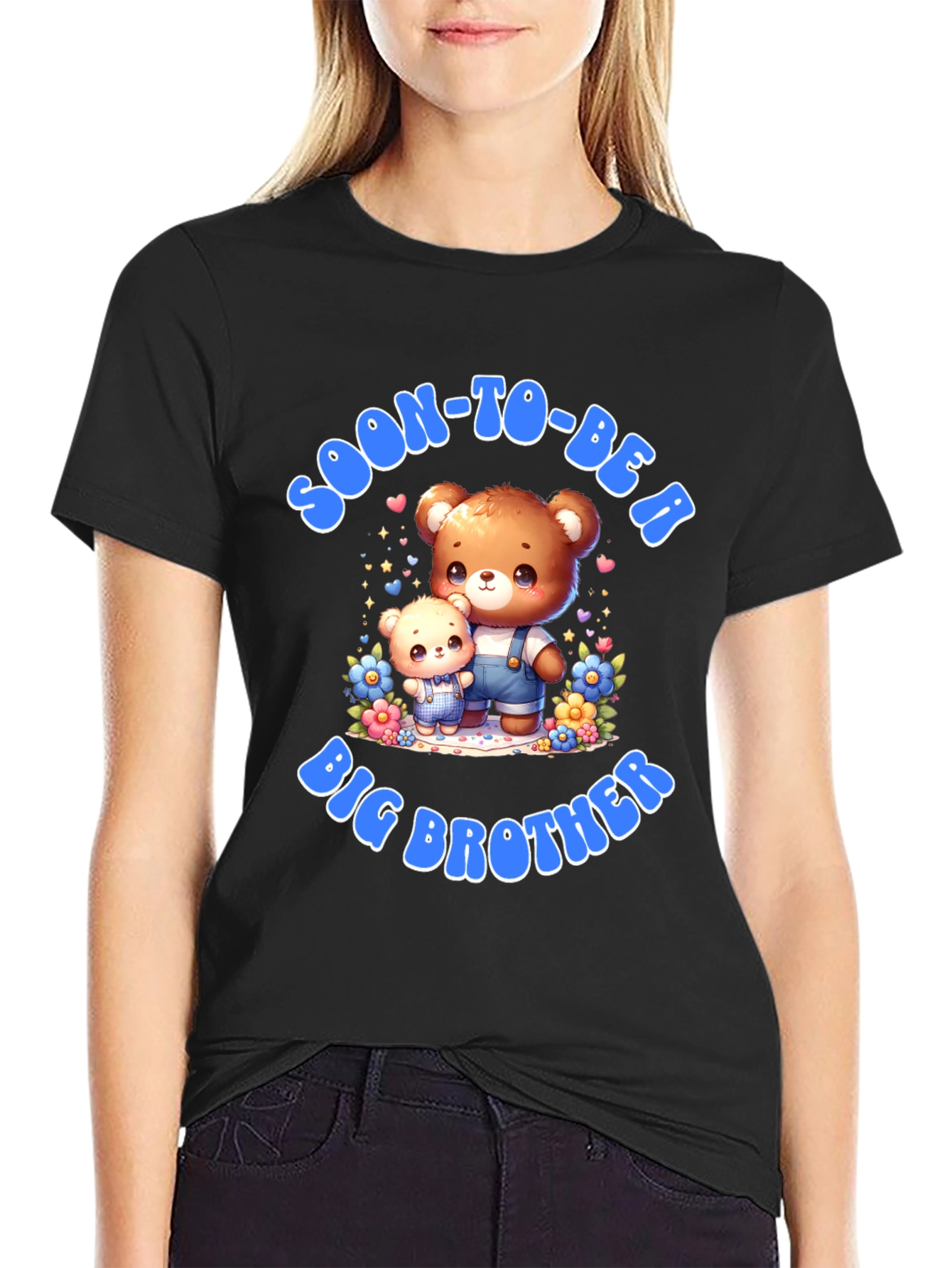 Soon-To-Be A Big Brother Cute Teddy Bear T-Shirt