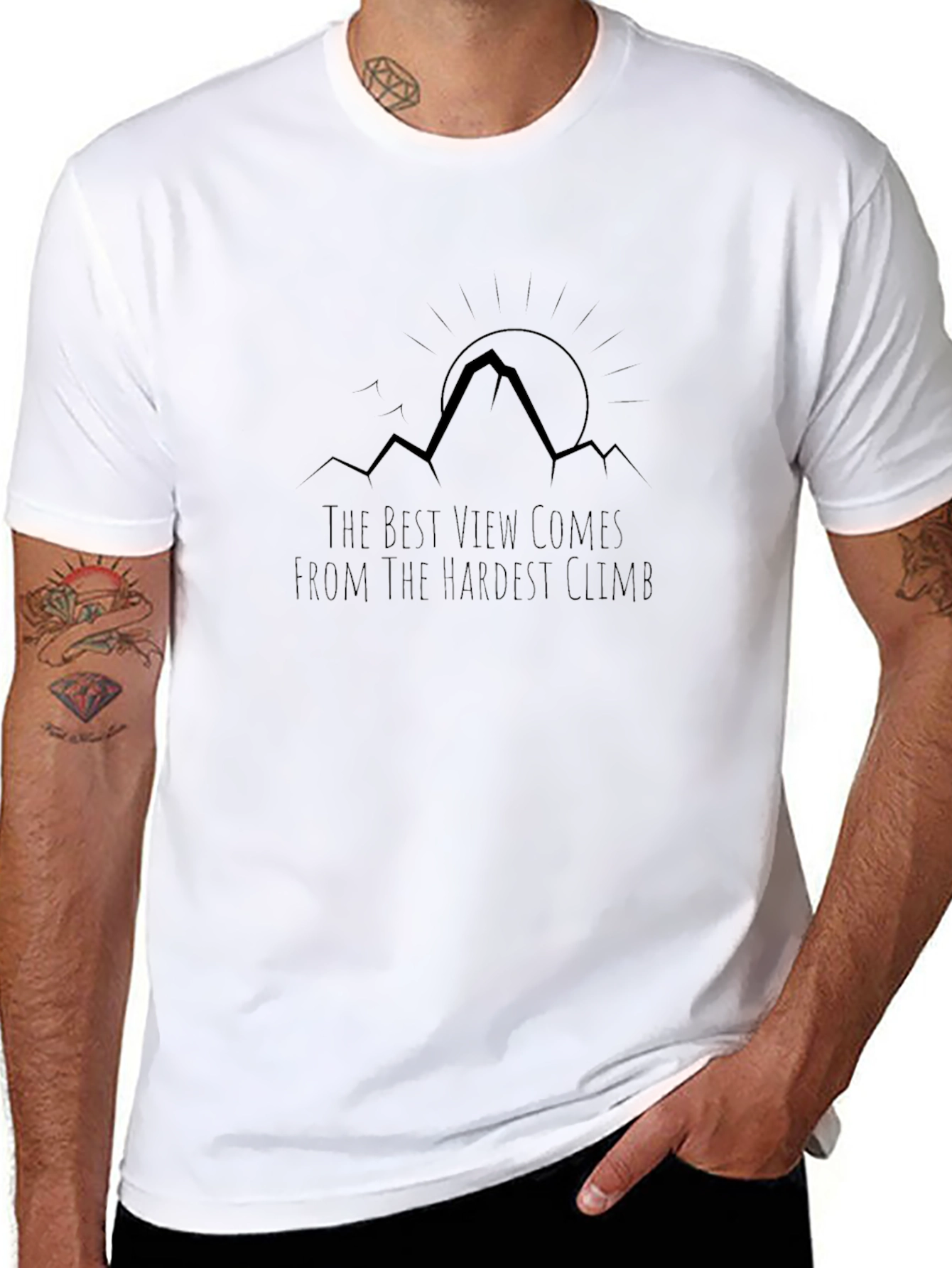 Inspirational Mountain Climb Graphic Tee