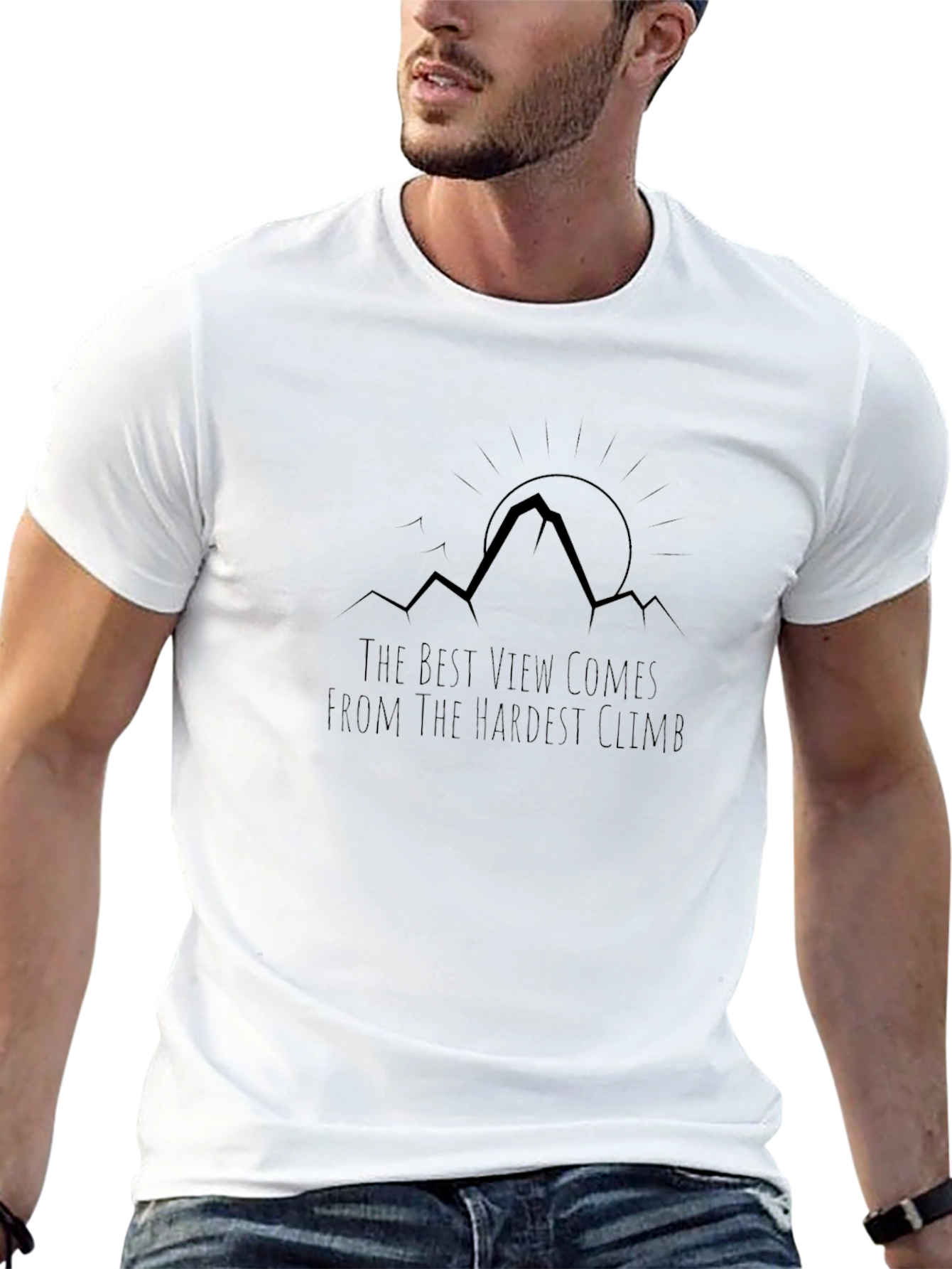 Inspirational Mountain Climb Graphic Tee