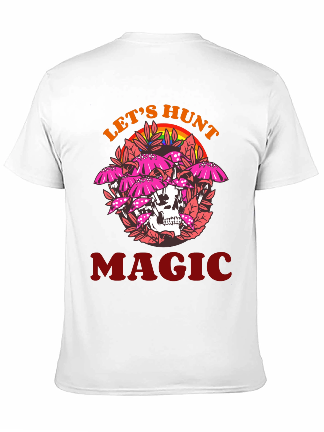 Lets Hunt Magic Tee - Skull & Mushroom Design