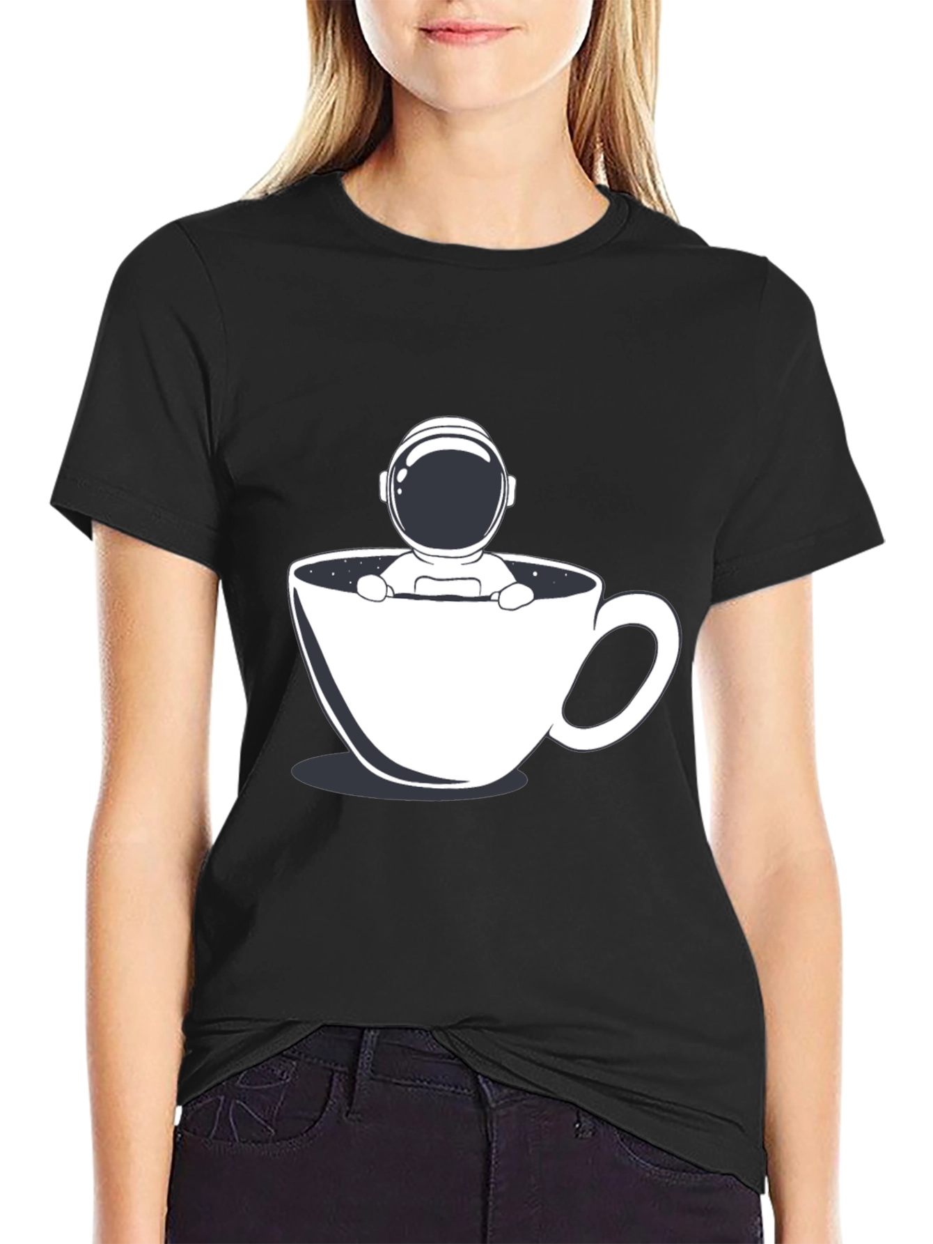 Astronaut Coffee T-Shirt - Spaced Out Style