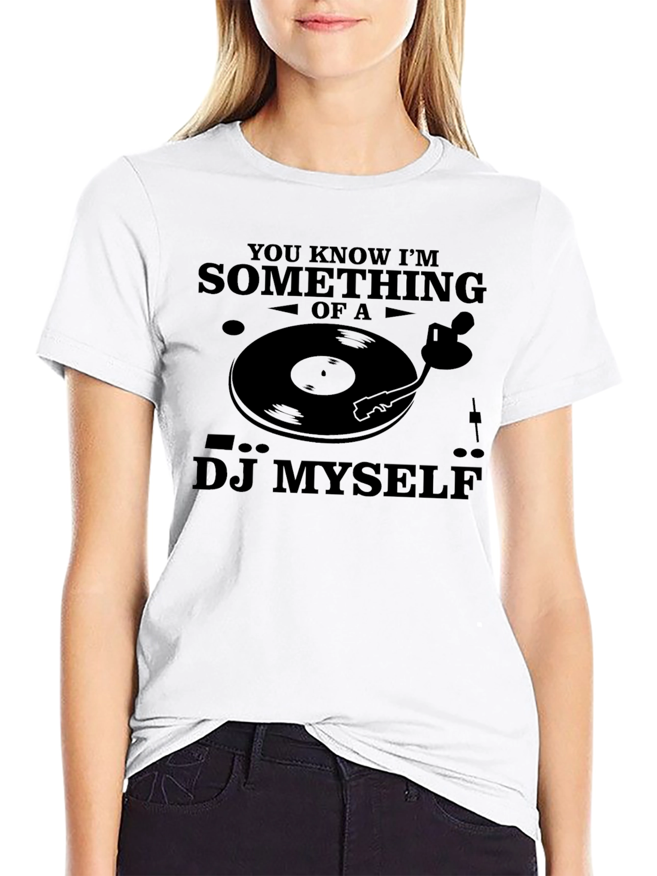 DJ Myself Graphic Tee - Funny Music T-Shirt