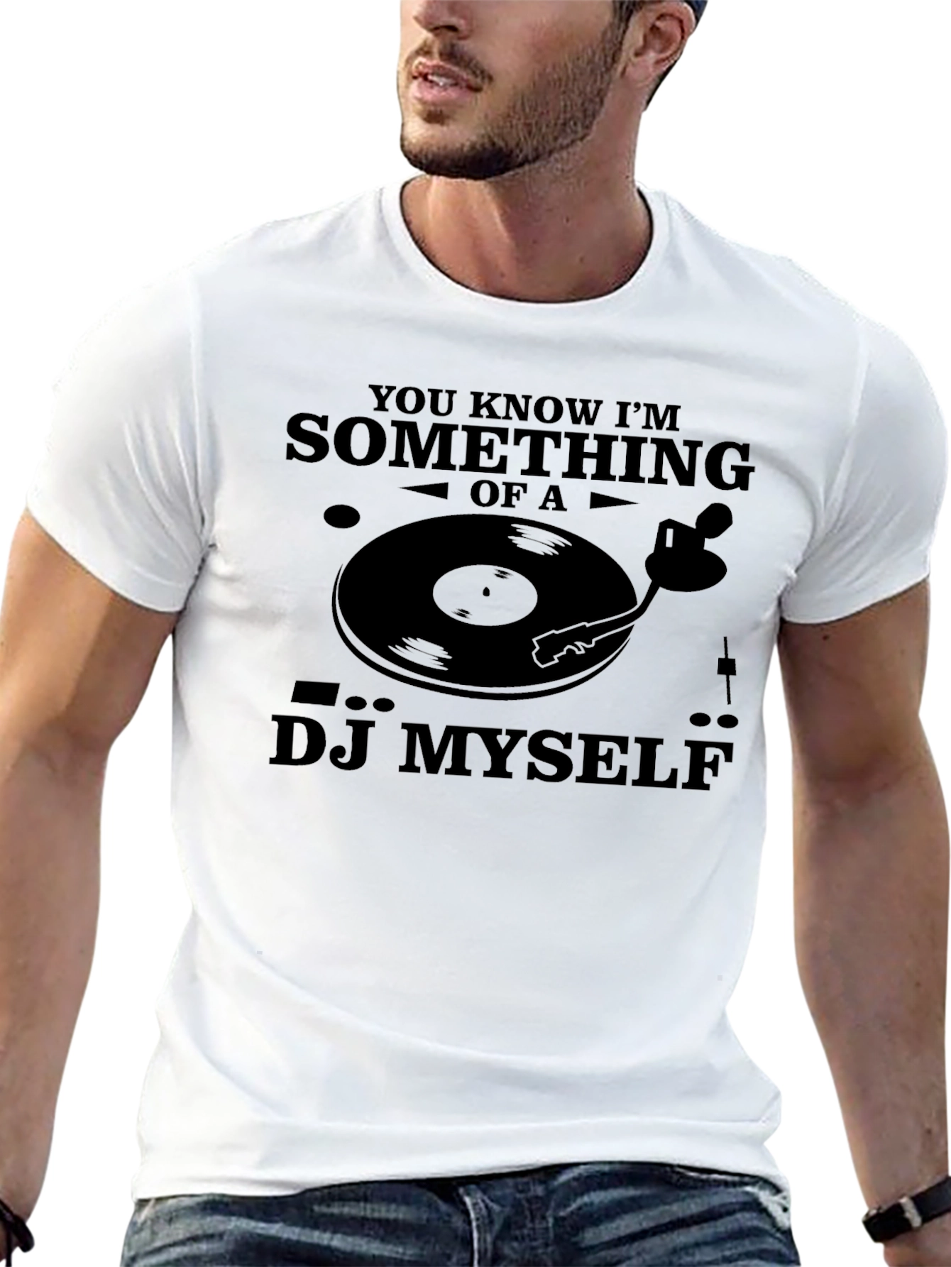 DJ Myself Graphic Tee - Funny Music T-Shirt