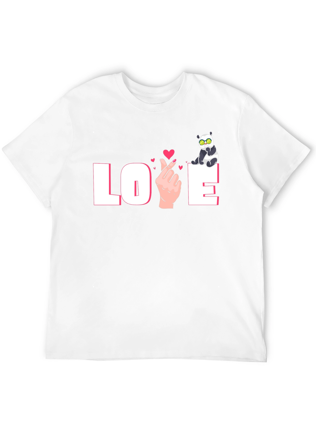 Love Panda Graphic Tee - Trendy & Unique Design