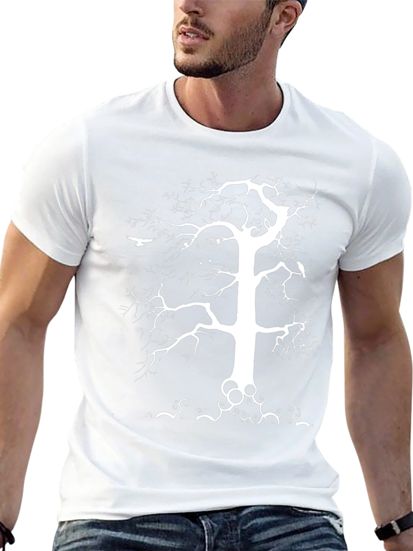 Mystic Tree Graphic Tee - Black