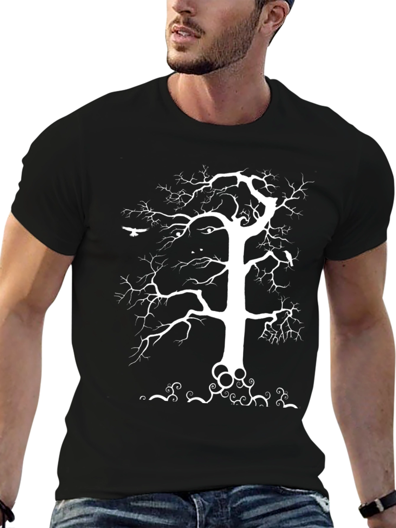 Mystic Tree Graphic Tee - Black