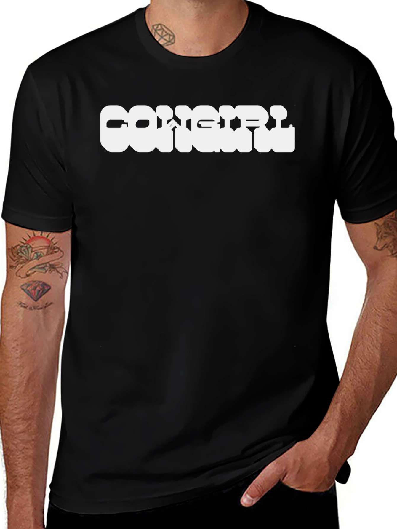 Cowgirl Graphic Tee - Classic Black T-Shirt