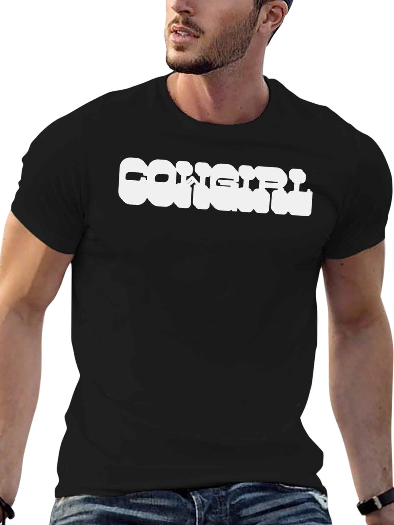 Cowgirl Graphic Tee - Classic Black T-Shirt