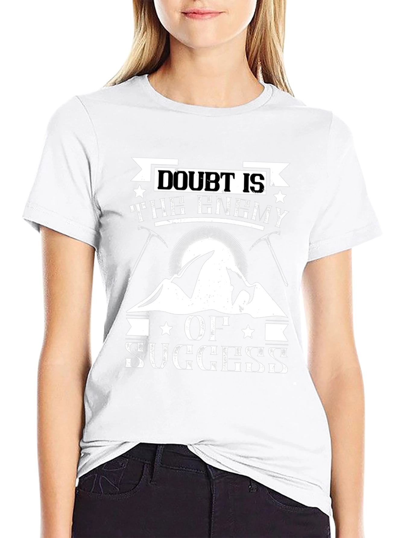Doubt Is The Enemy Of Success Graphic Tee