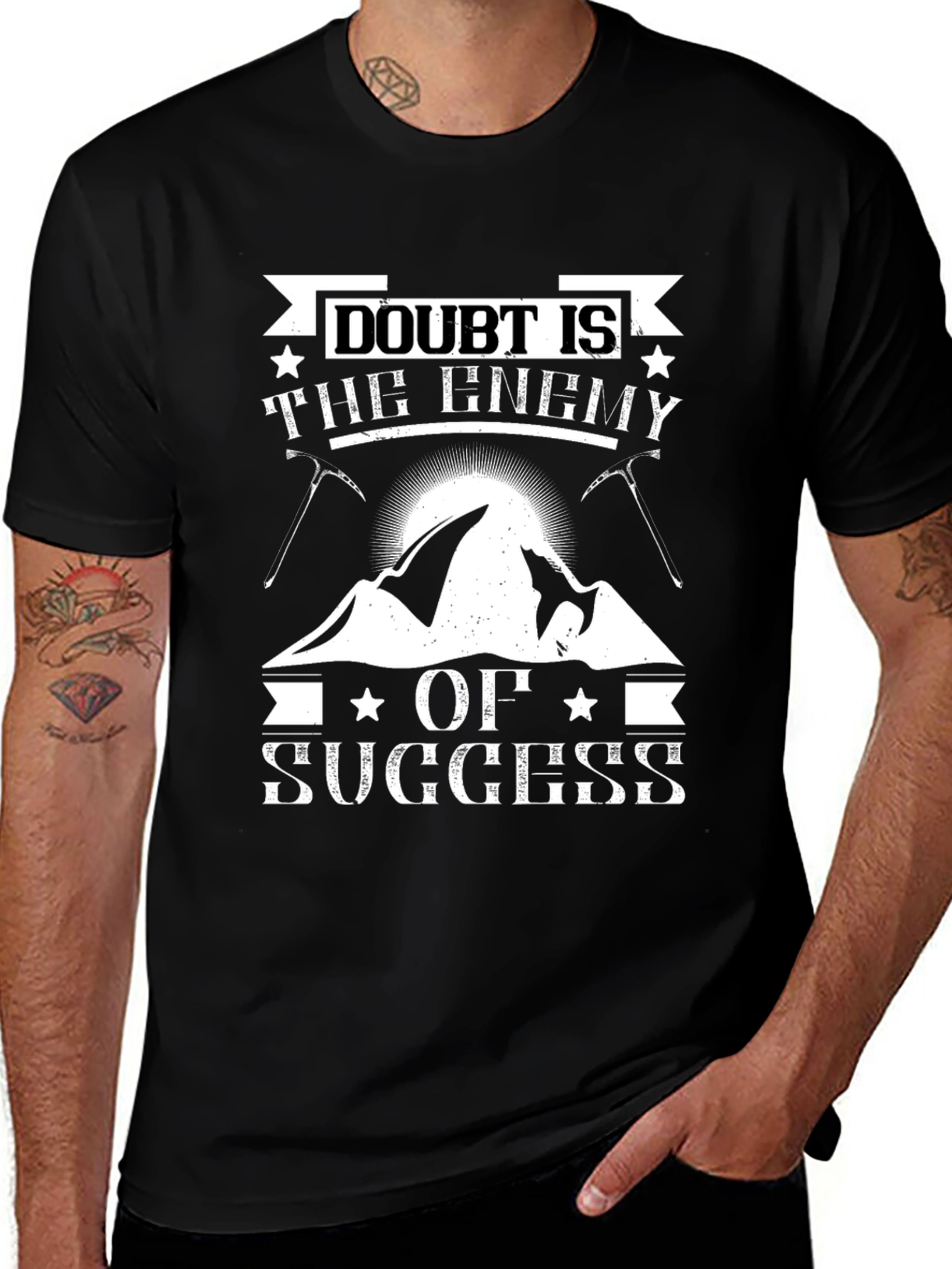Doubt Is The Enemy Of Success Graphic Tee