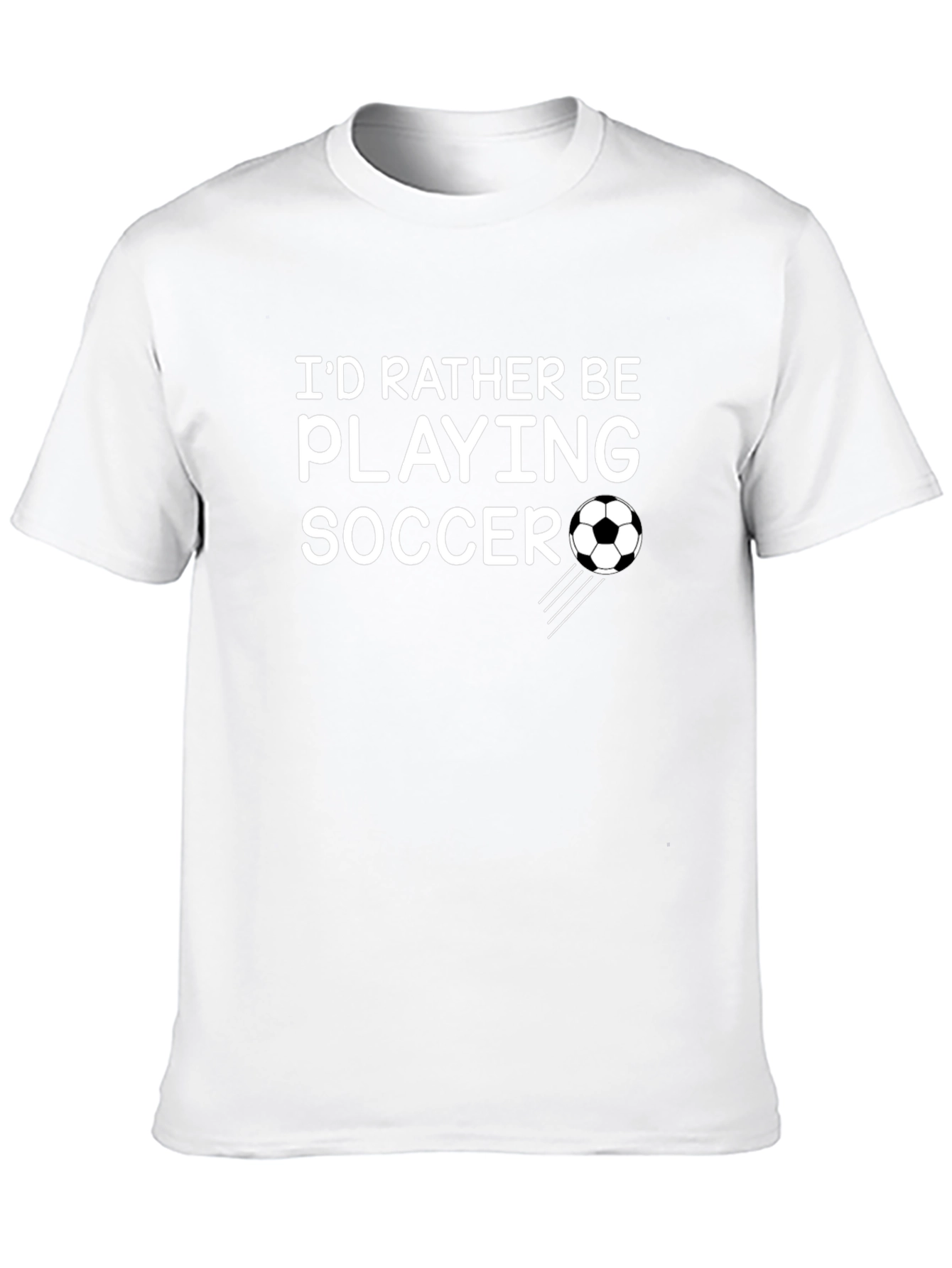 Soccer Lovers Tee: Id Rather Be Playing Soccer T-Shirt