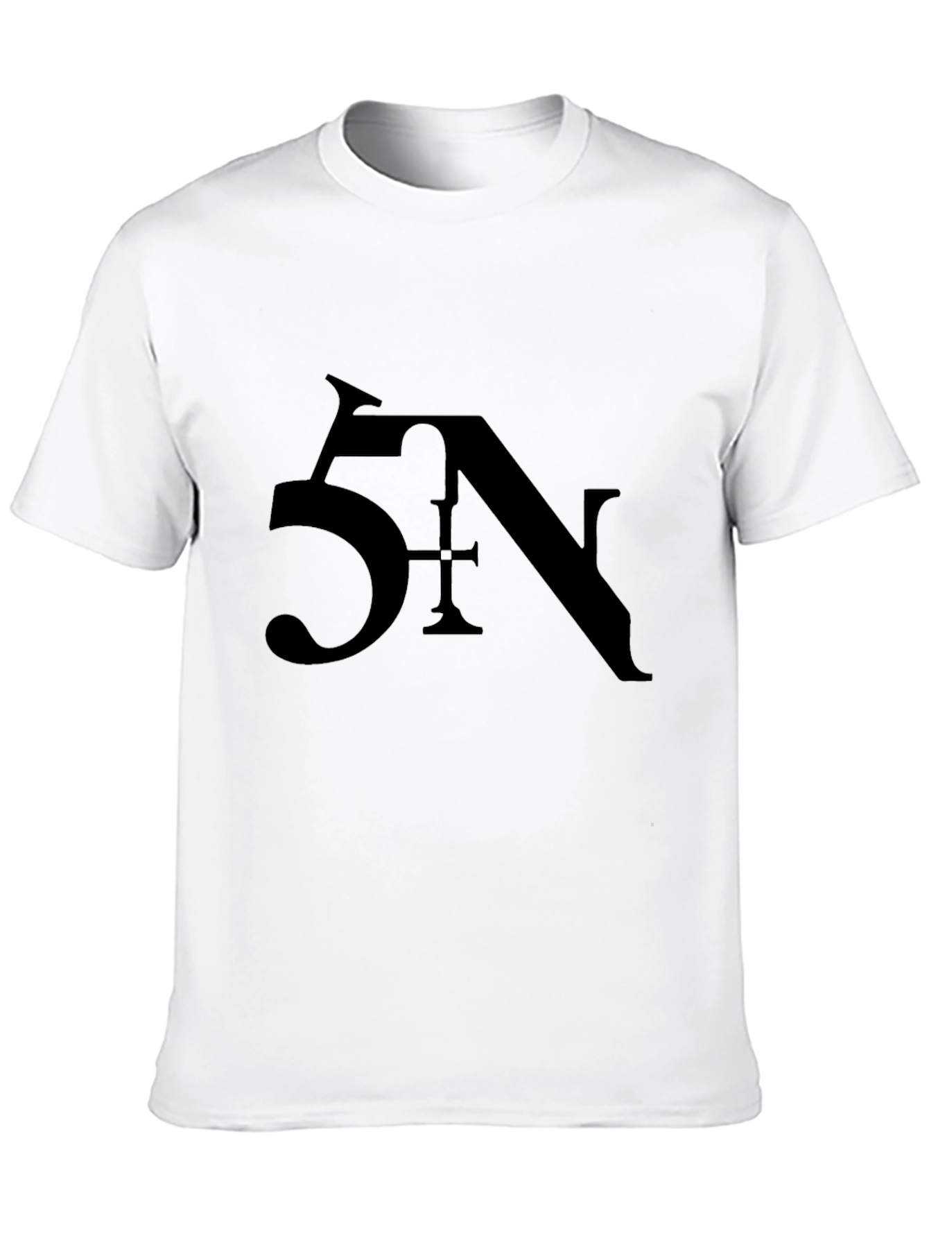 5N Graphic Print Black T-Shirt