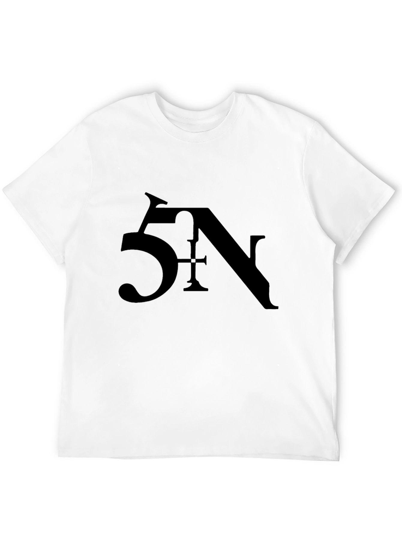 5N Graphic Print Black T-Shirt