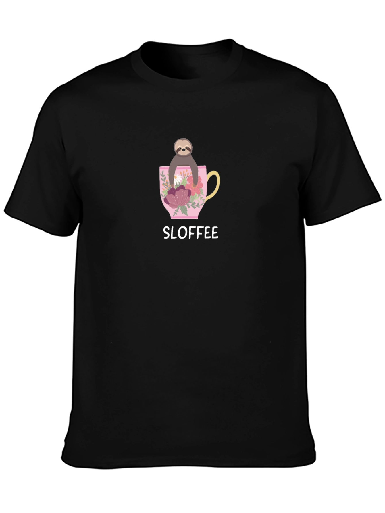 Sloffee Sloth Coffee Lover Graphic T-Shirt