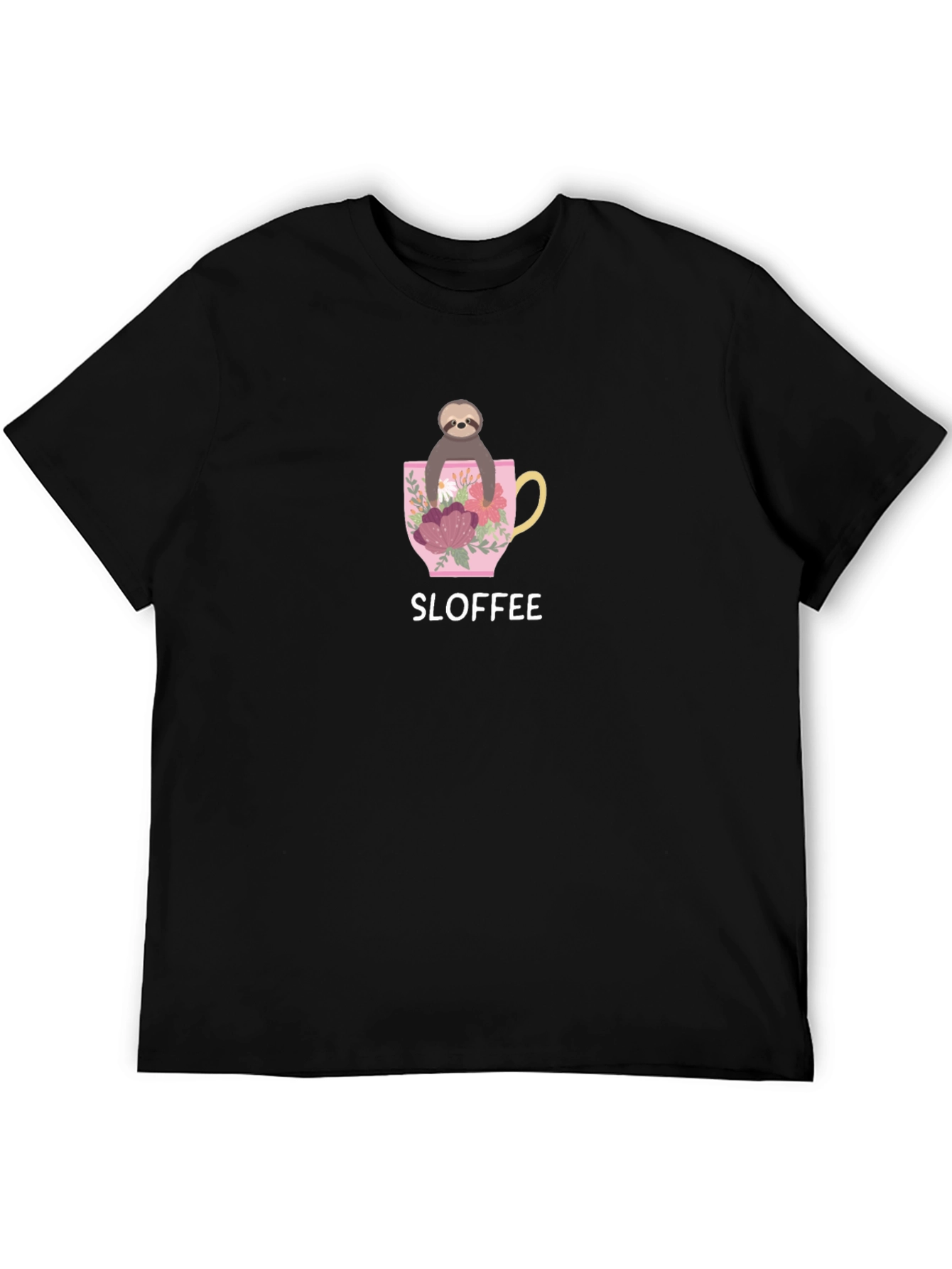 Sloffee Sloth Coffee Lover Graphic T-Shirt