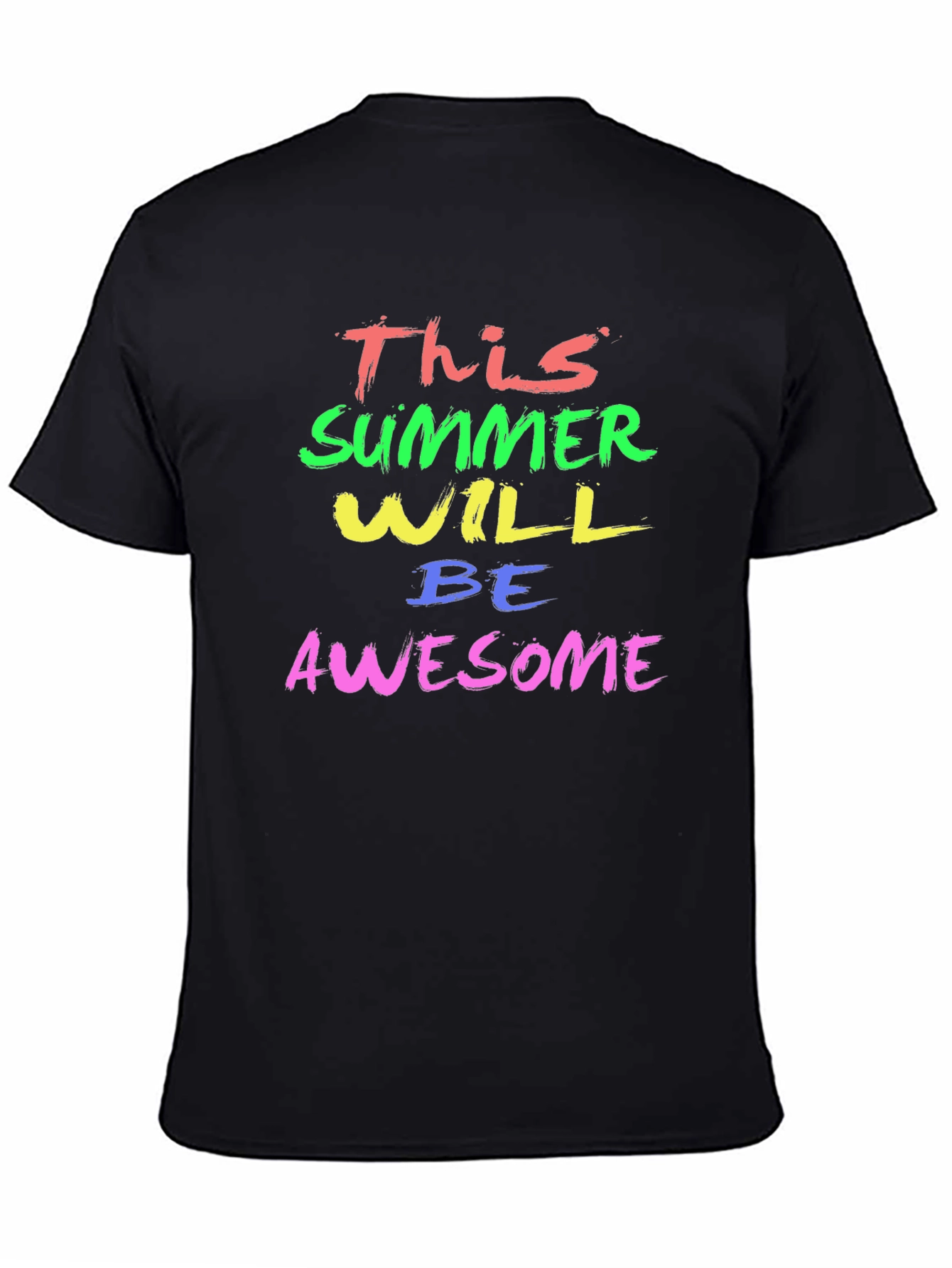 Awesome Summer Graphic Tee - Trendy Mens T-Shirt