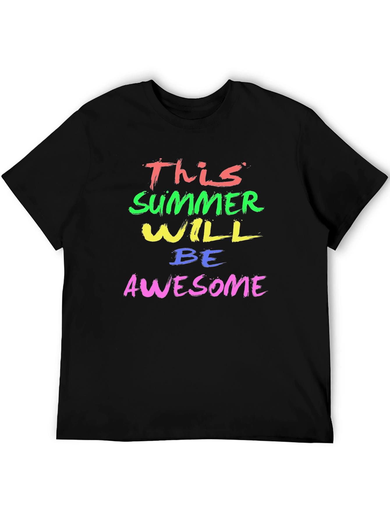 Awesome Summer Graphic Tee - Trendy Mens T-Shirt