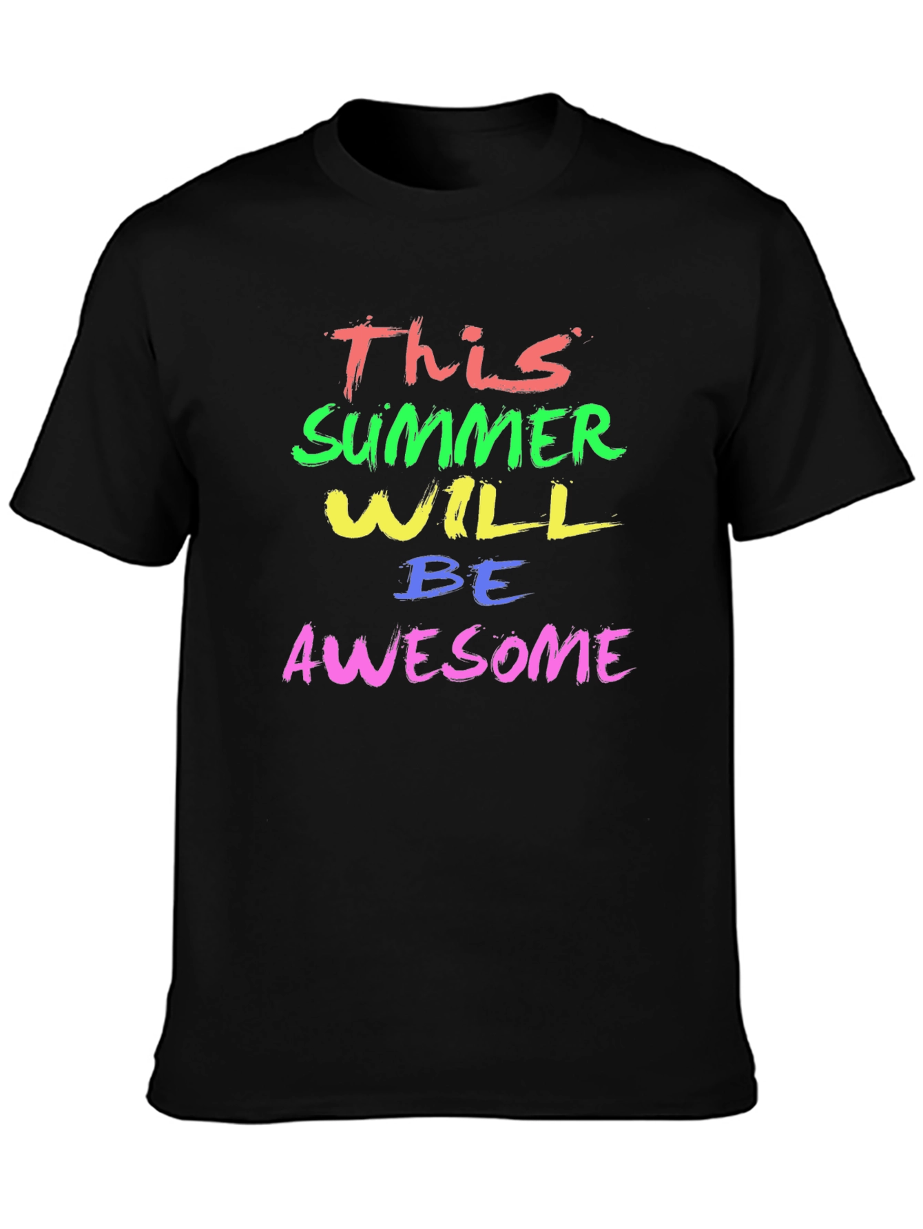 Awesome Summer Graphic Tee - Trendy Mens T-Shirt