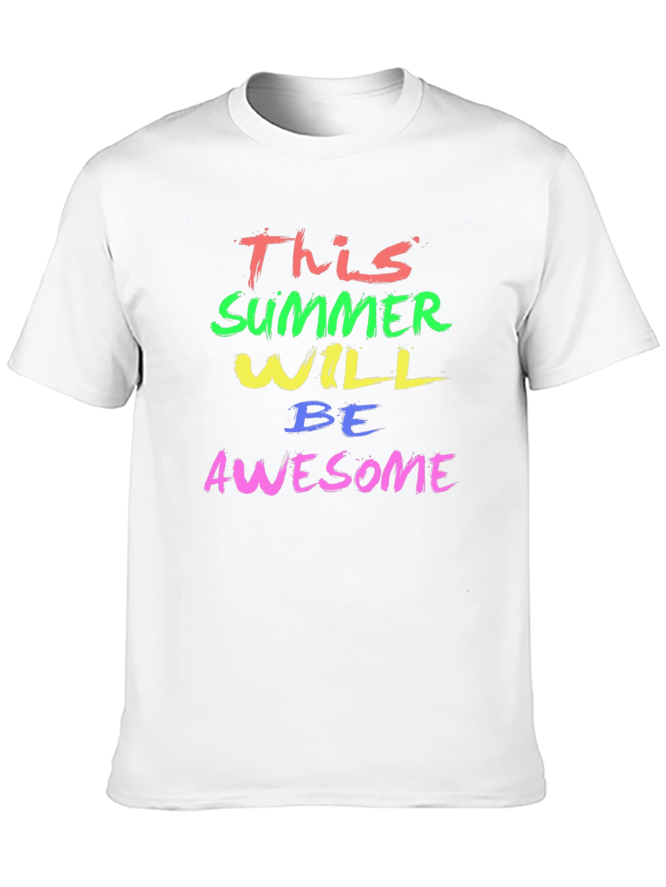 Awesome Summer Graphic Tee - Trendy Mens T-Shirt