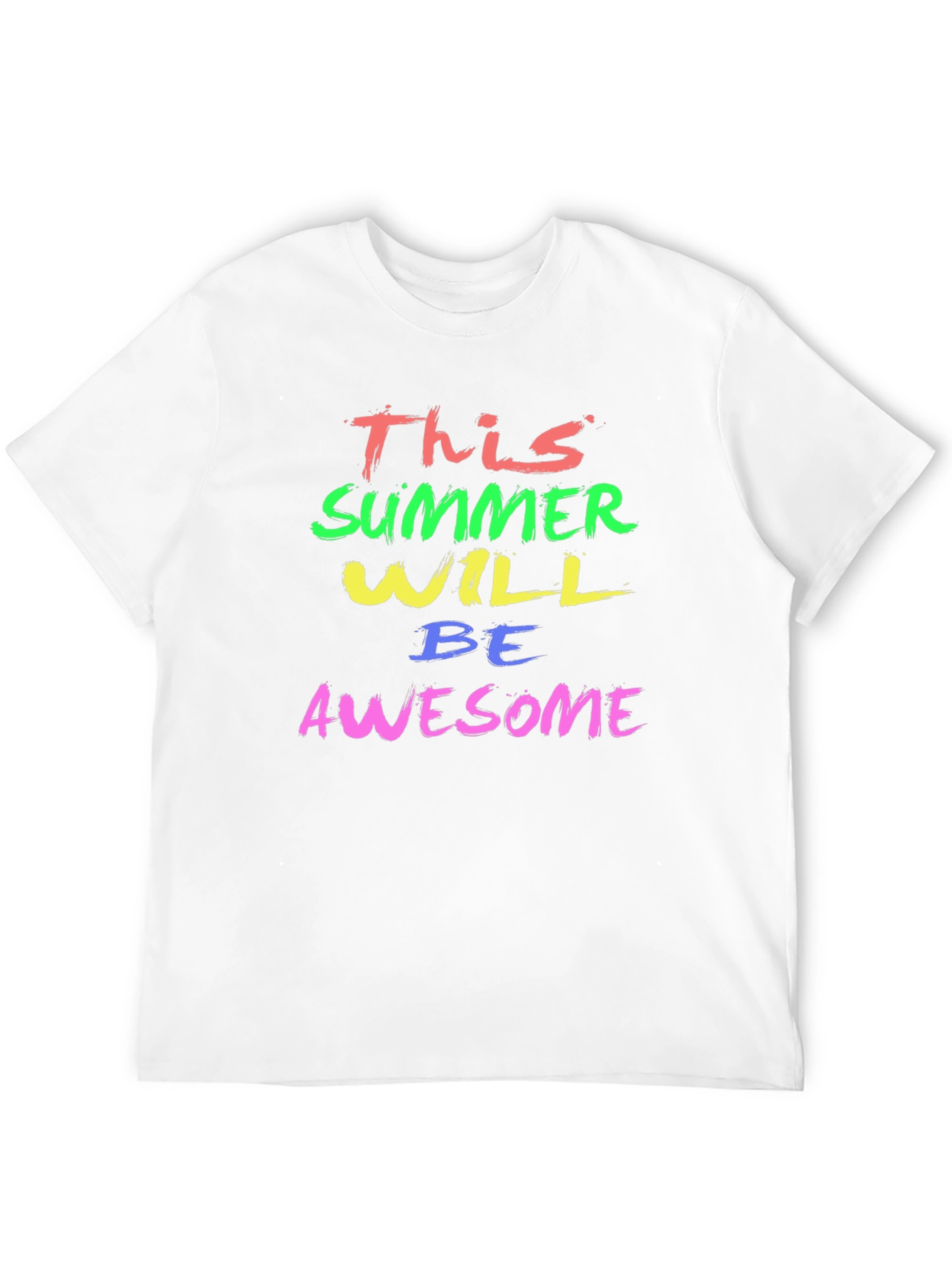 Awesome Summer Graphic Tee - Trendy Mens T-Shirt